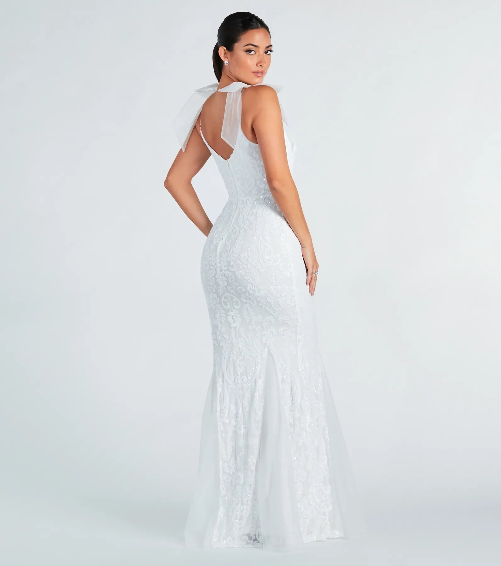 Ultimate Harlie Elegant Tulle & Sequin Mermaid Gown