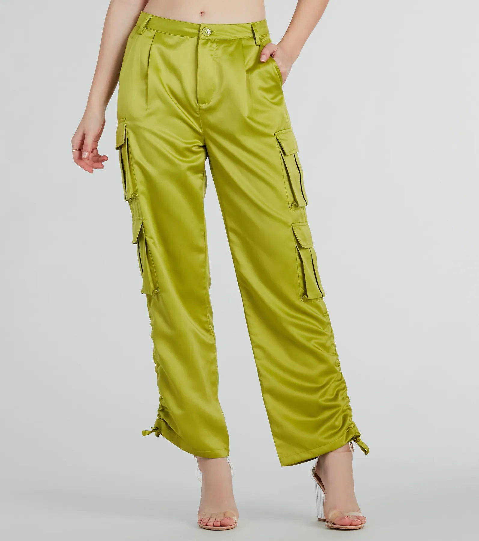 Ultimate Satin Cargo Pants - Trendy & Chic