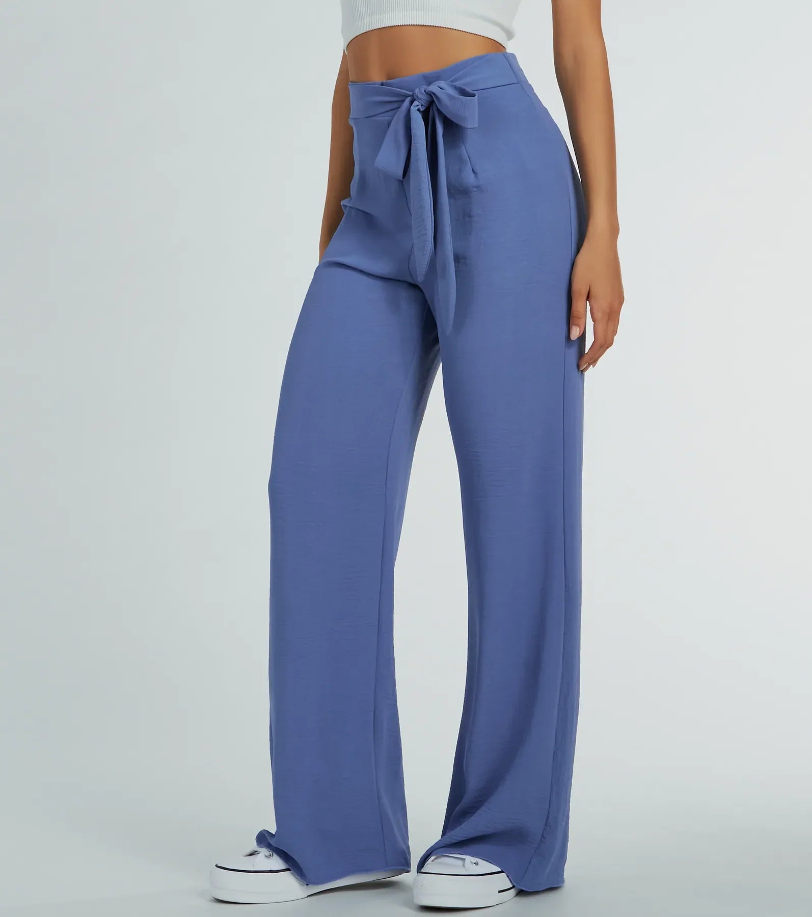 Premium Tie-Waist Wide-Leg Palazzo Pants - Ultimate Comfort & Style