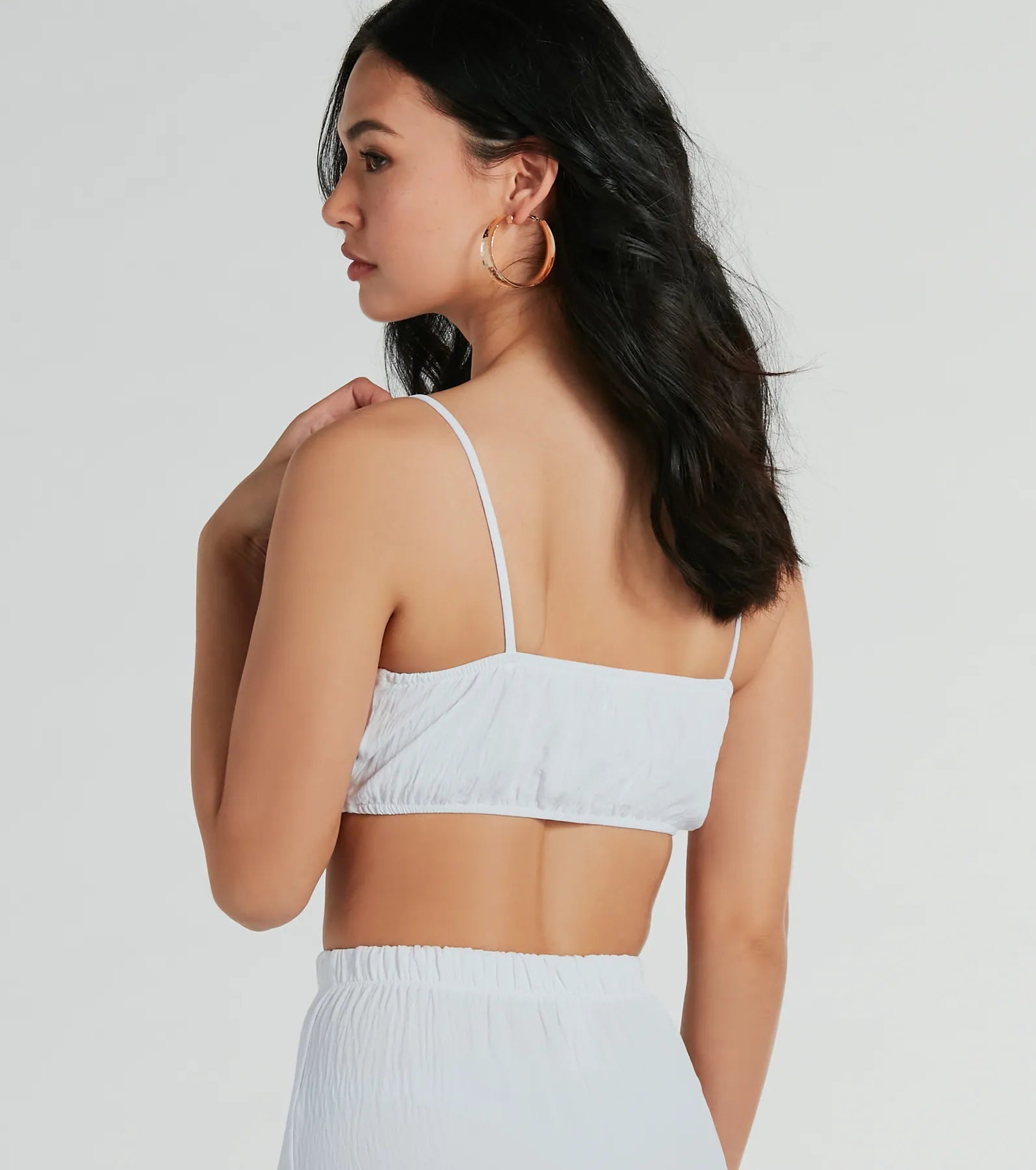 Premium Flawless Duo Ruched Tube Crop Top - Ultimate Summer Style