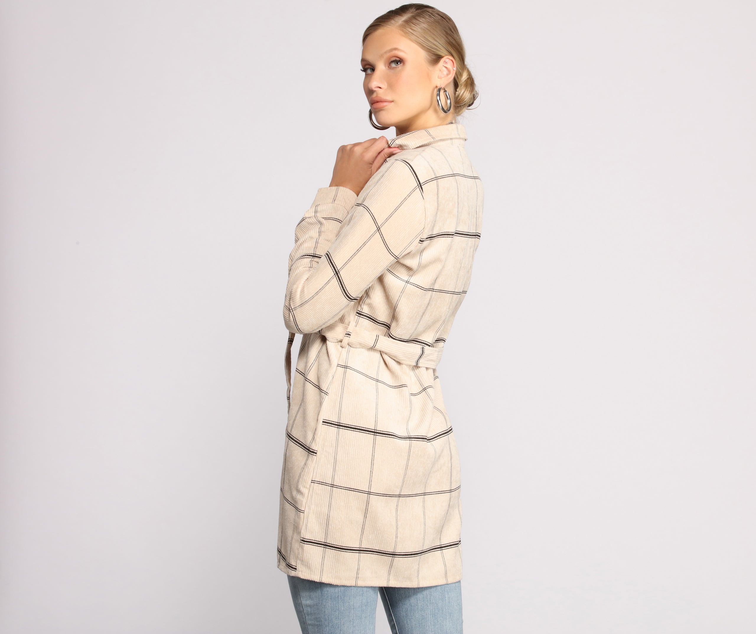 Premium Plaid Belted Shacket - Ultimate Winter Style