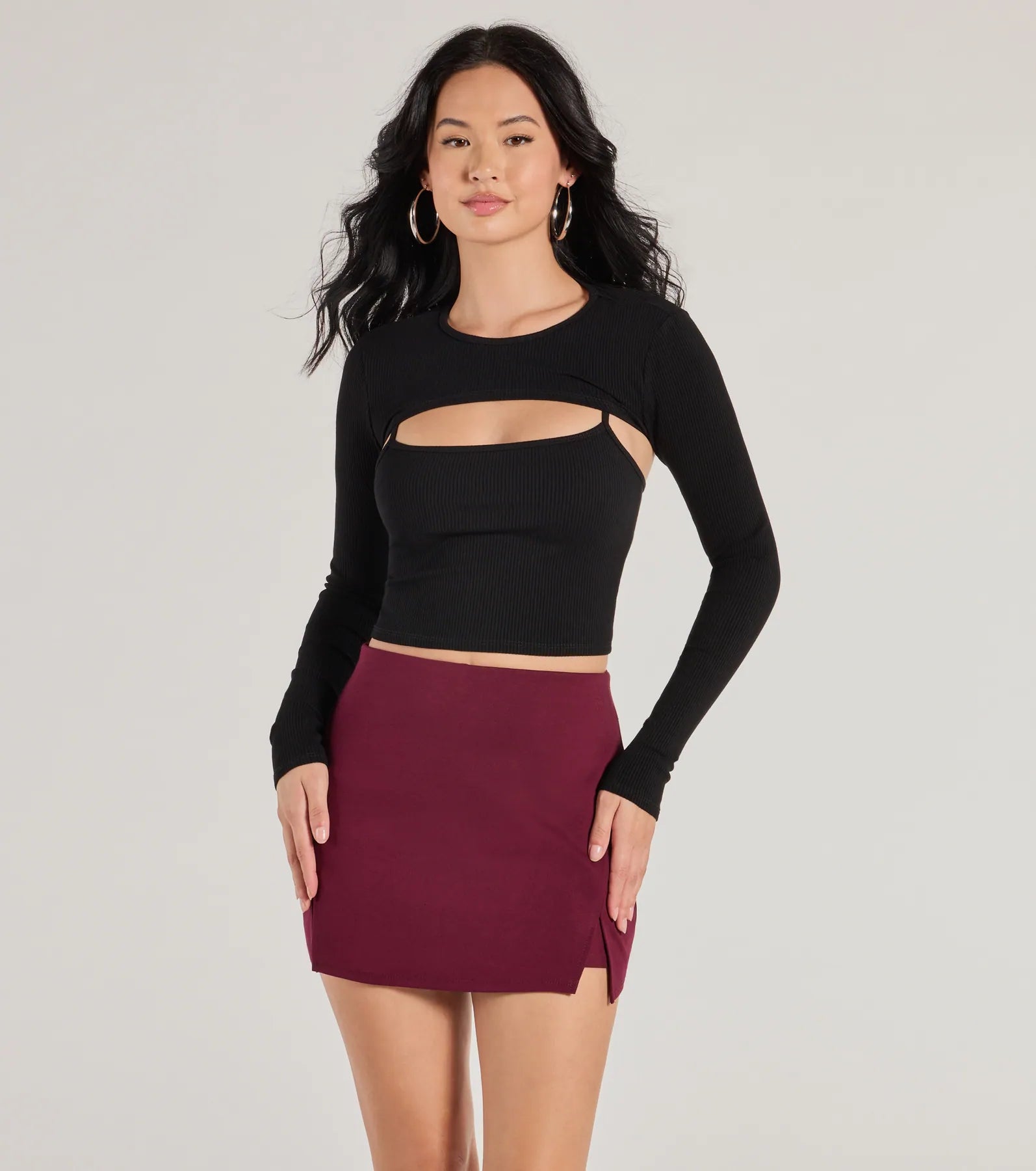 Ultimate Style Ponte Slit Mini Skort - Cute & Chic