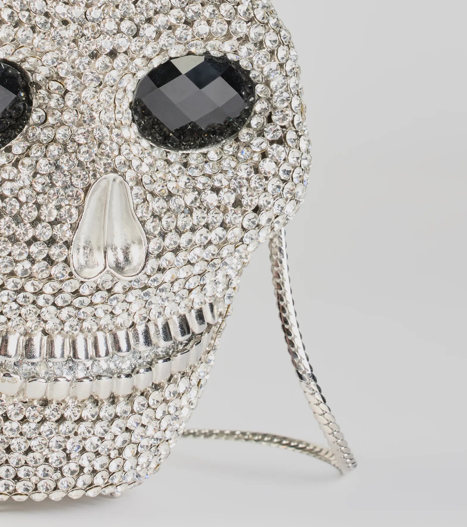 Ultimate Glam Ghoul Rhinestone Skull Clutch - Halloween Essential