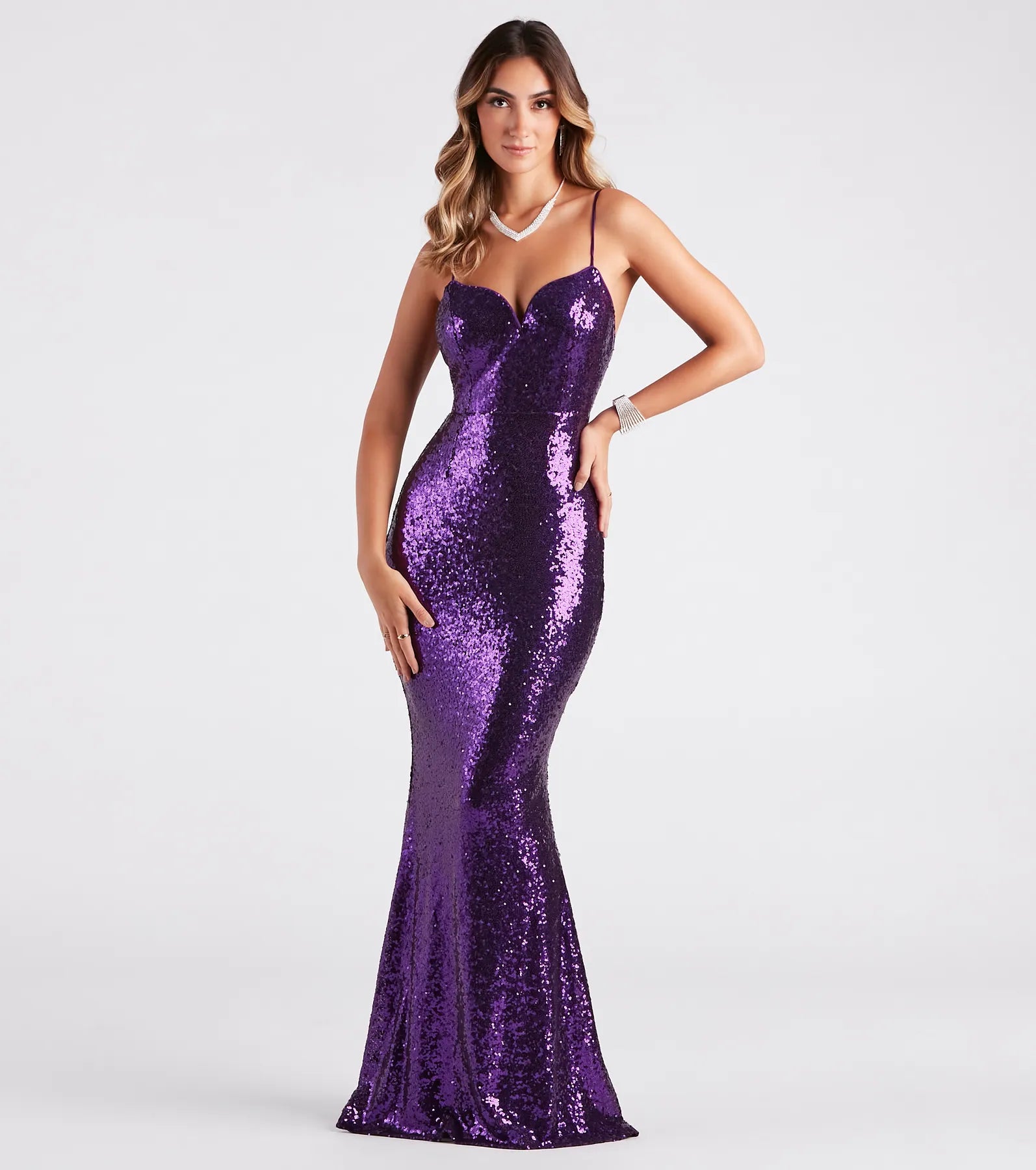 Ultimate Glamour: Brandi Sequin Mermaid Evening Gown