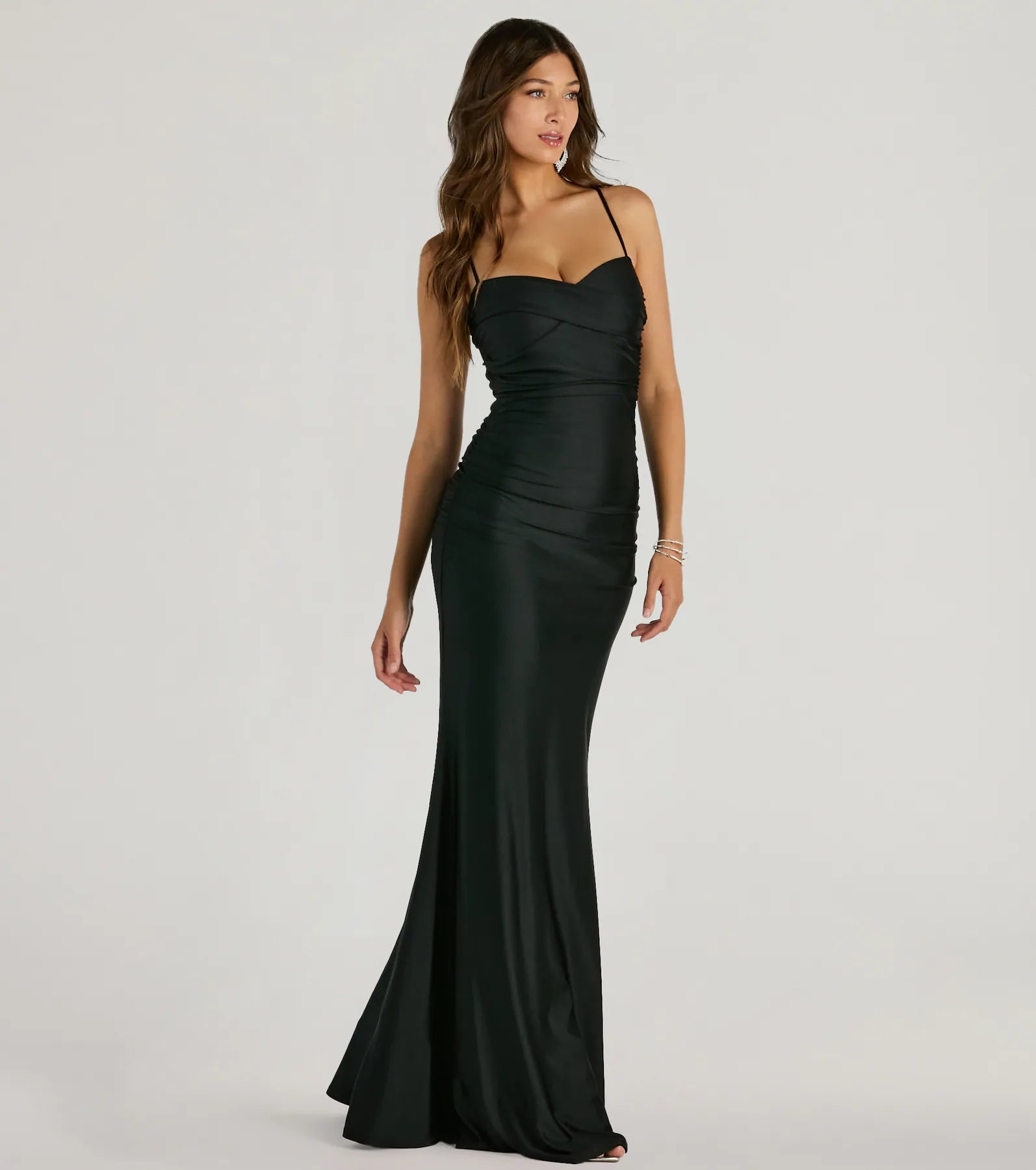 Premium Maisie Sweetheart Ruched Mermaid Evening Gown