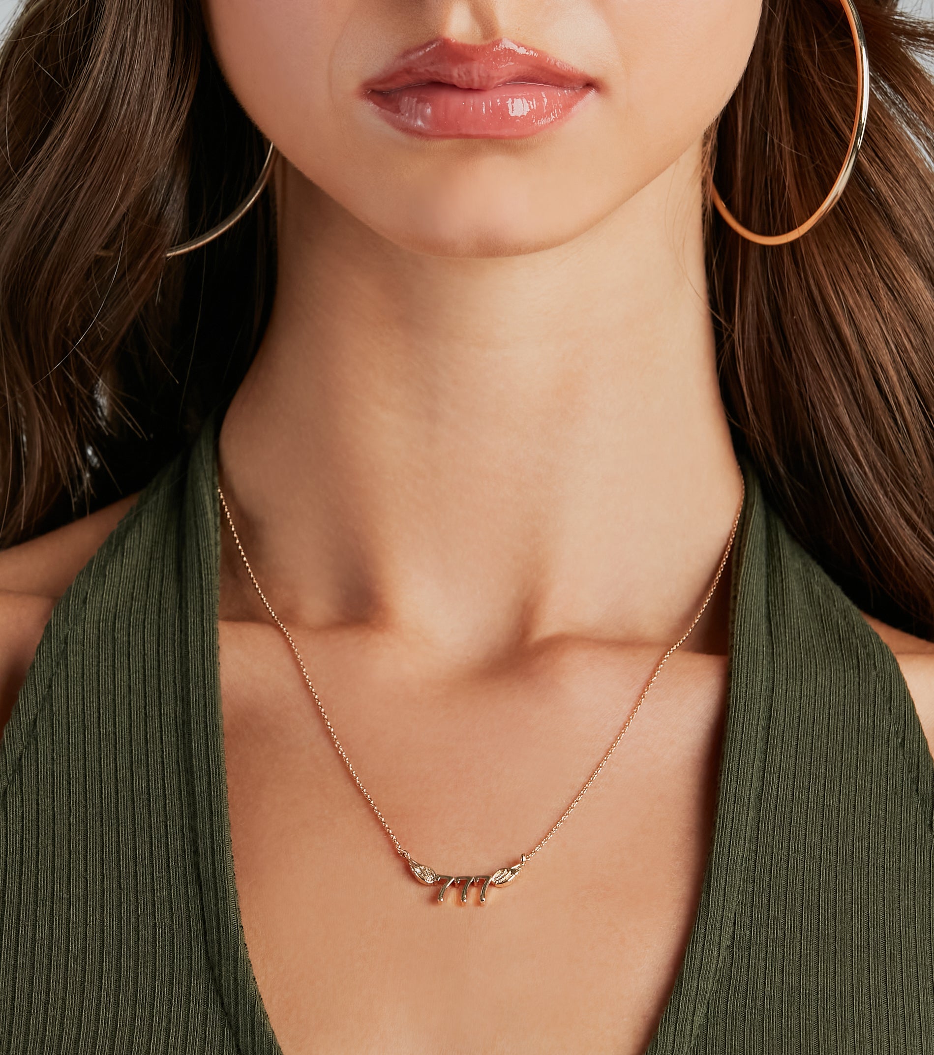 Premium 777 Angel Wings Dainty Necklace