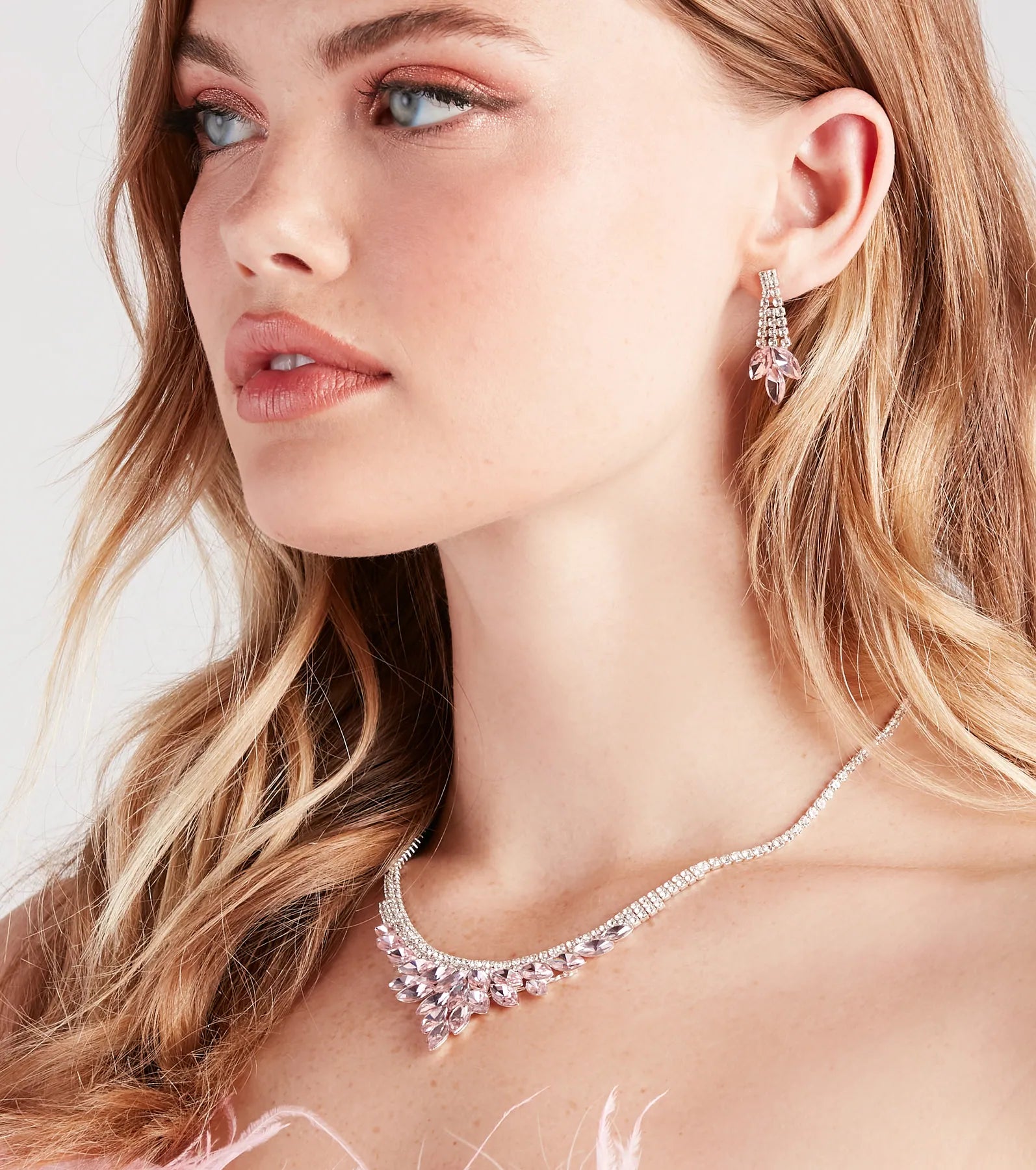 Ultimate Sparkle Jewelry Set: Necklace & Earrings