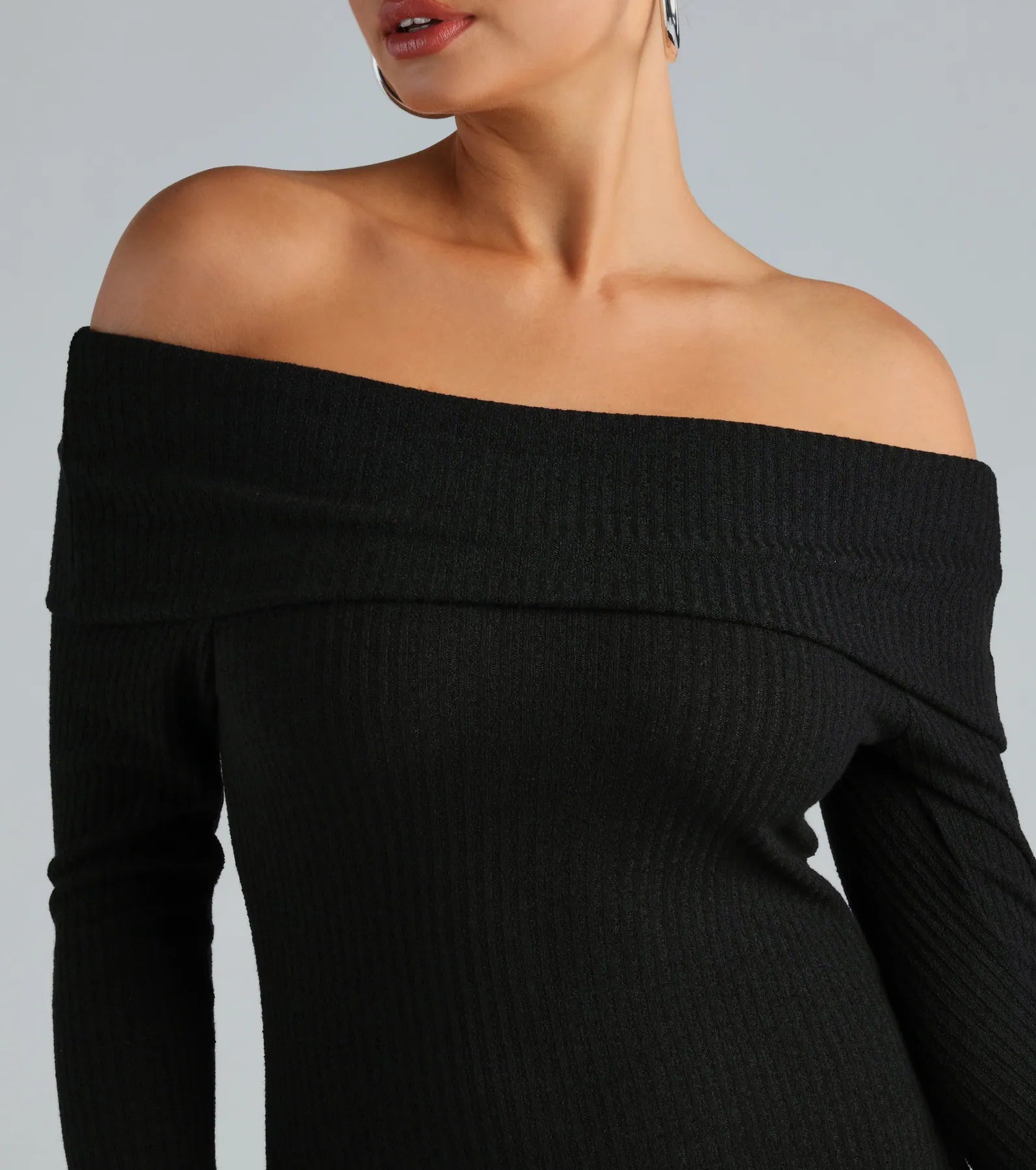 Ultimate Chic Off-The-Shoulder Mini Dress