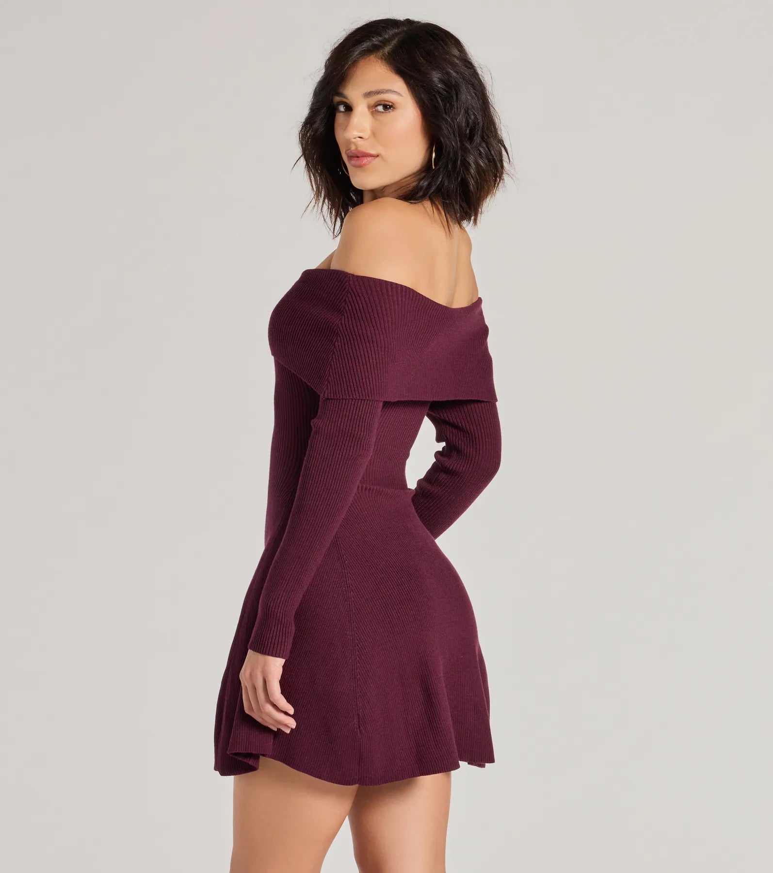 Ultimate Chic Ribbed Knit Skater Dress