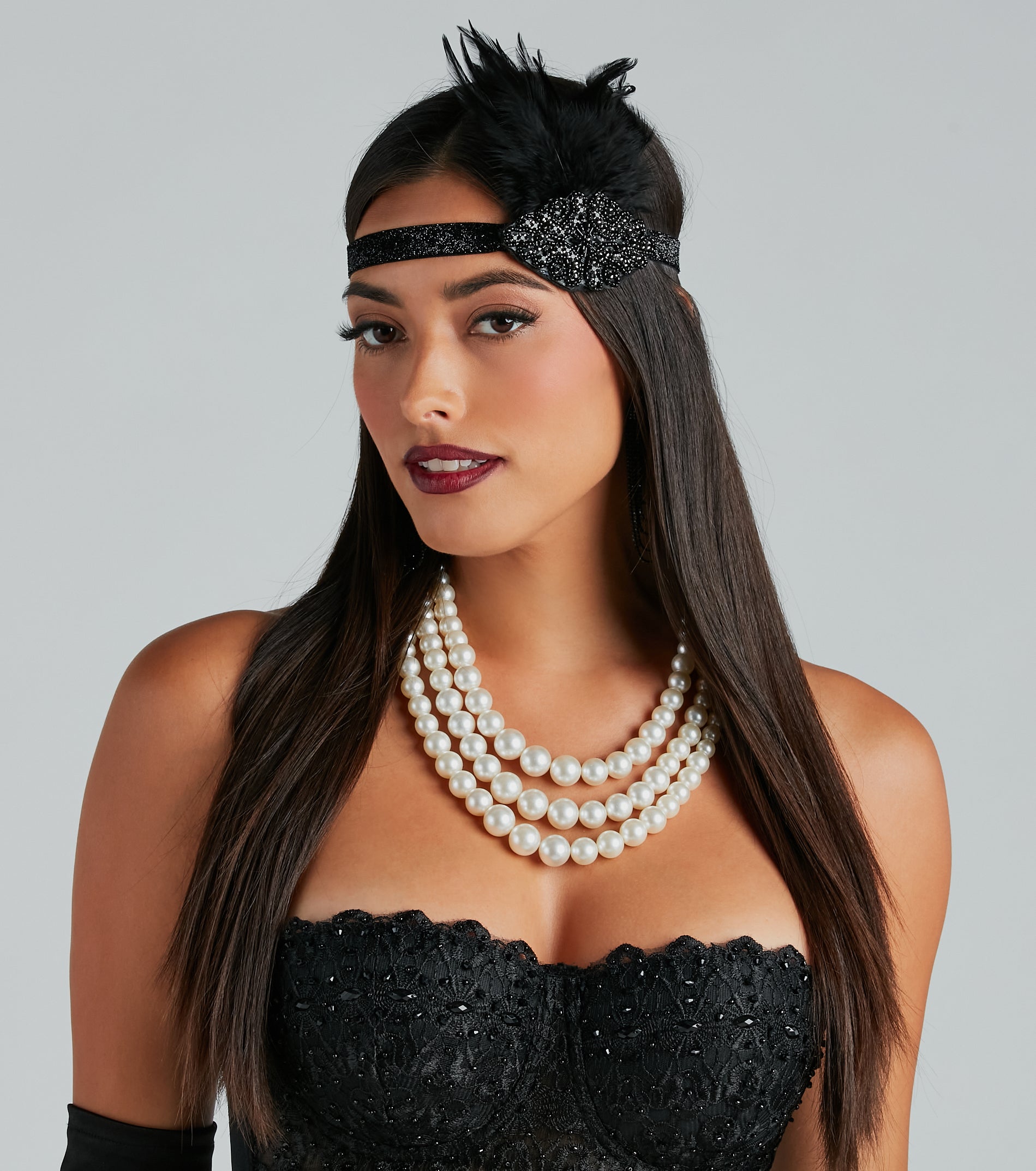 Ultimate Glamour Feather Headwrap - Dancing Diva Edition