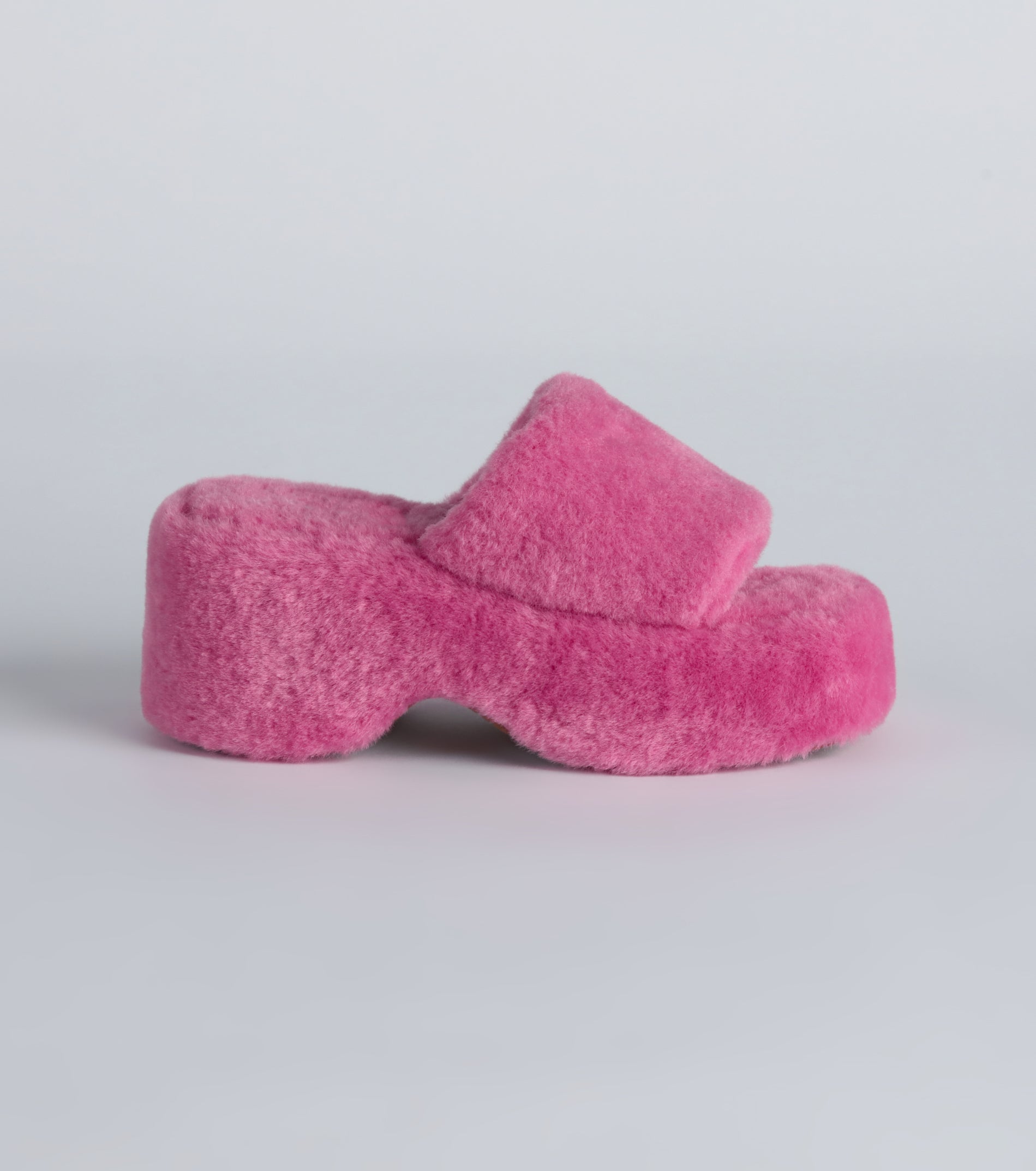 Ultimate Y2K Fuzzy Platform Slippers - Hello Fabulous!