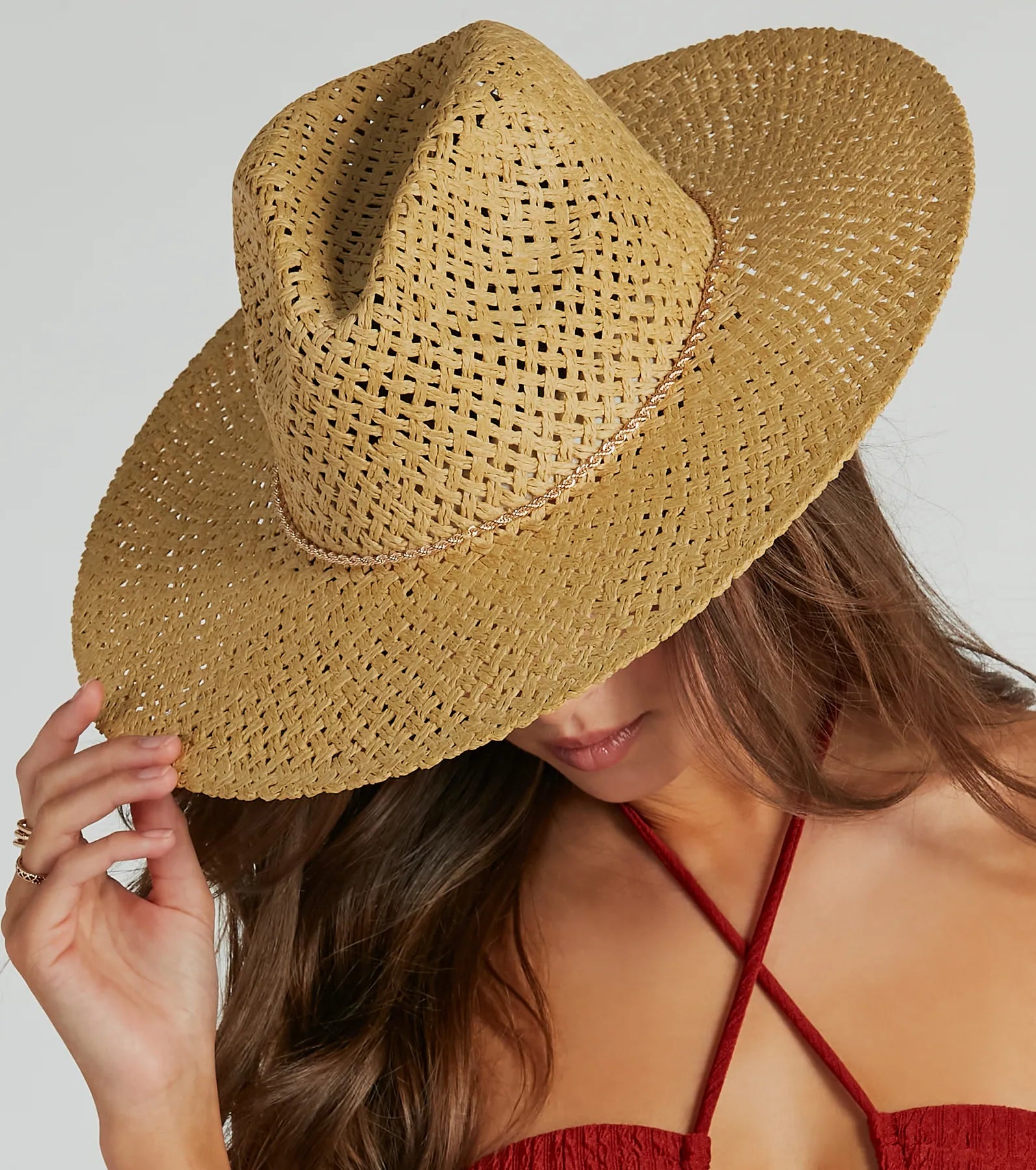 Premium Twist Chain Straw Panama Hat – Ultimate Travel Essential