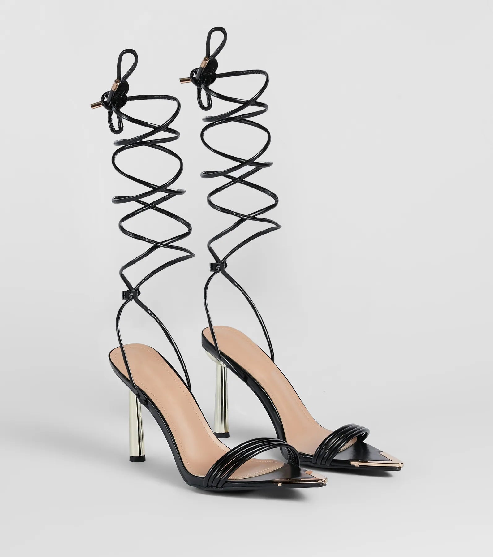 Ultimate Strappy Stiletto Heels: Lace Up for Sleek Elegance