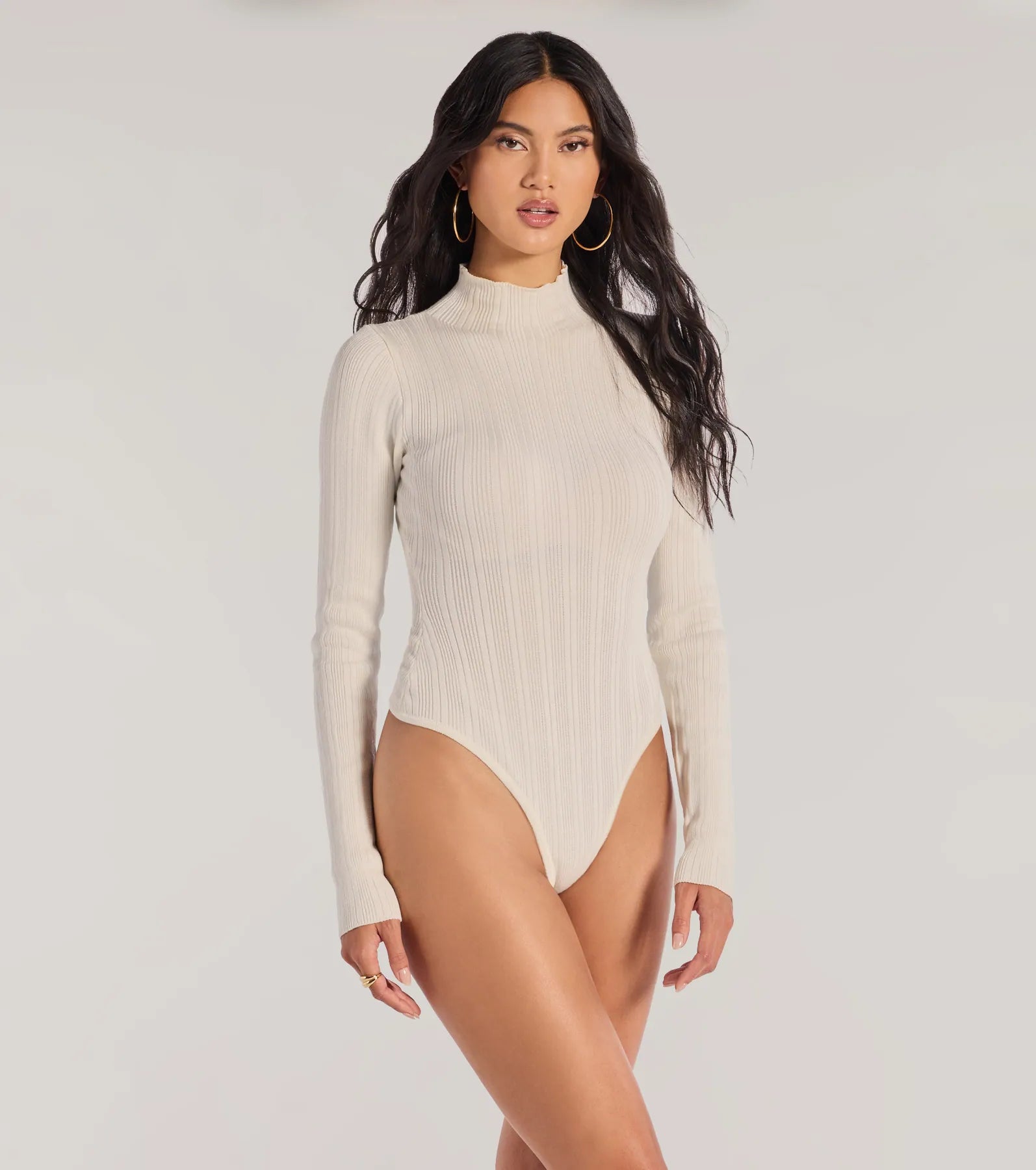 Ultimate Winter Slay Turtleneck Bodysuit - Premium Long Sleeve