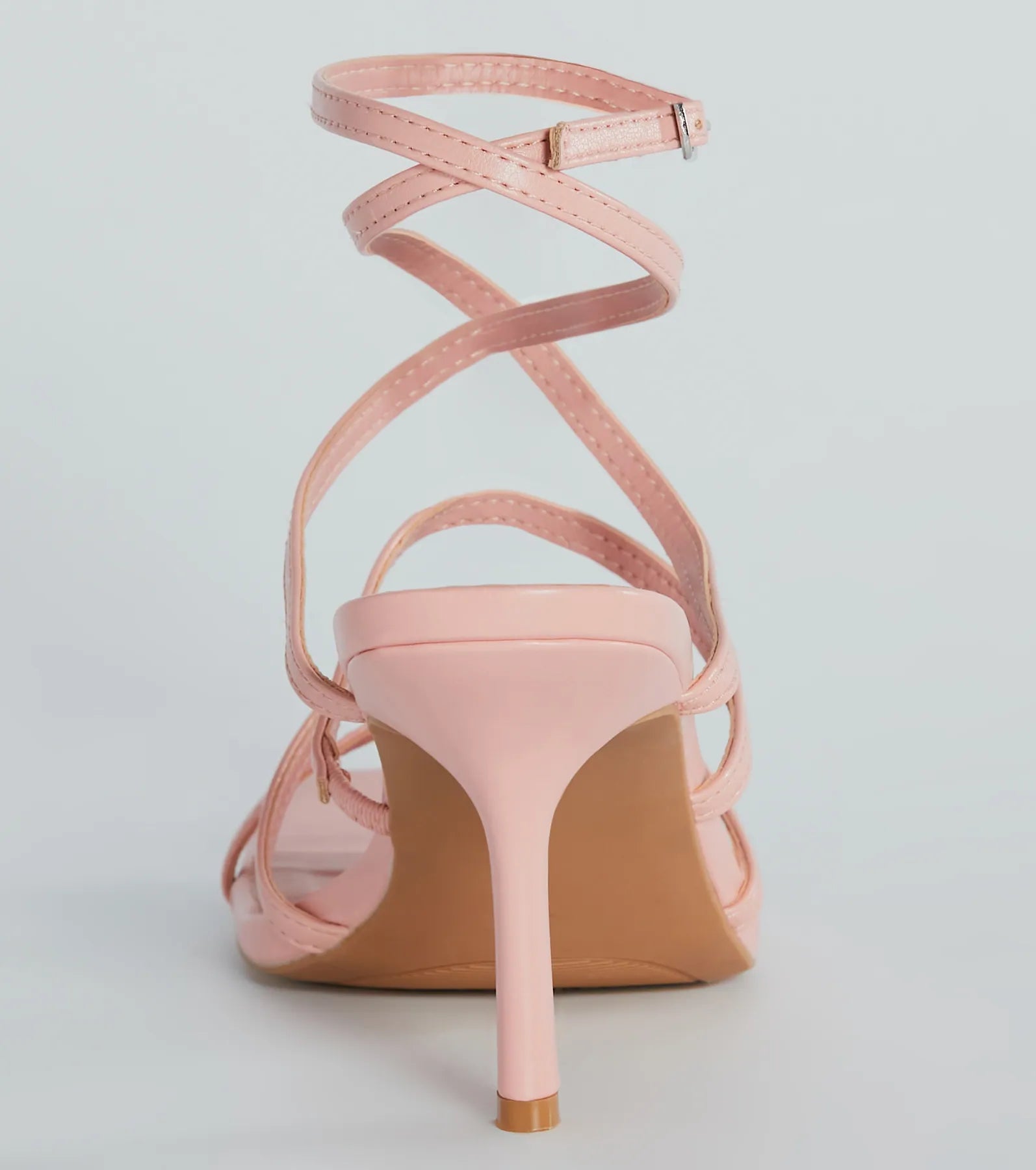 Ultimate On Repeat Strappy Faux Leather Stiletto Heels