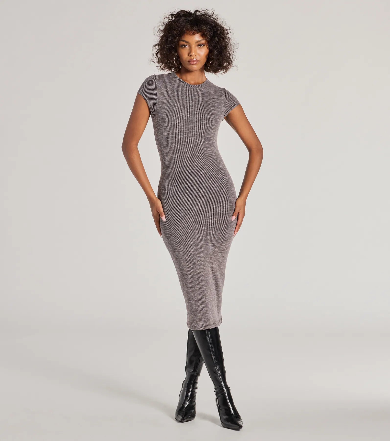 Ultimate Ribbed Knit Midi Dress - Timeless Wardrobe Essential