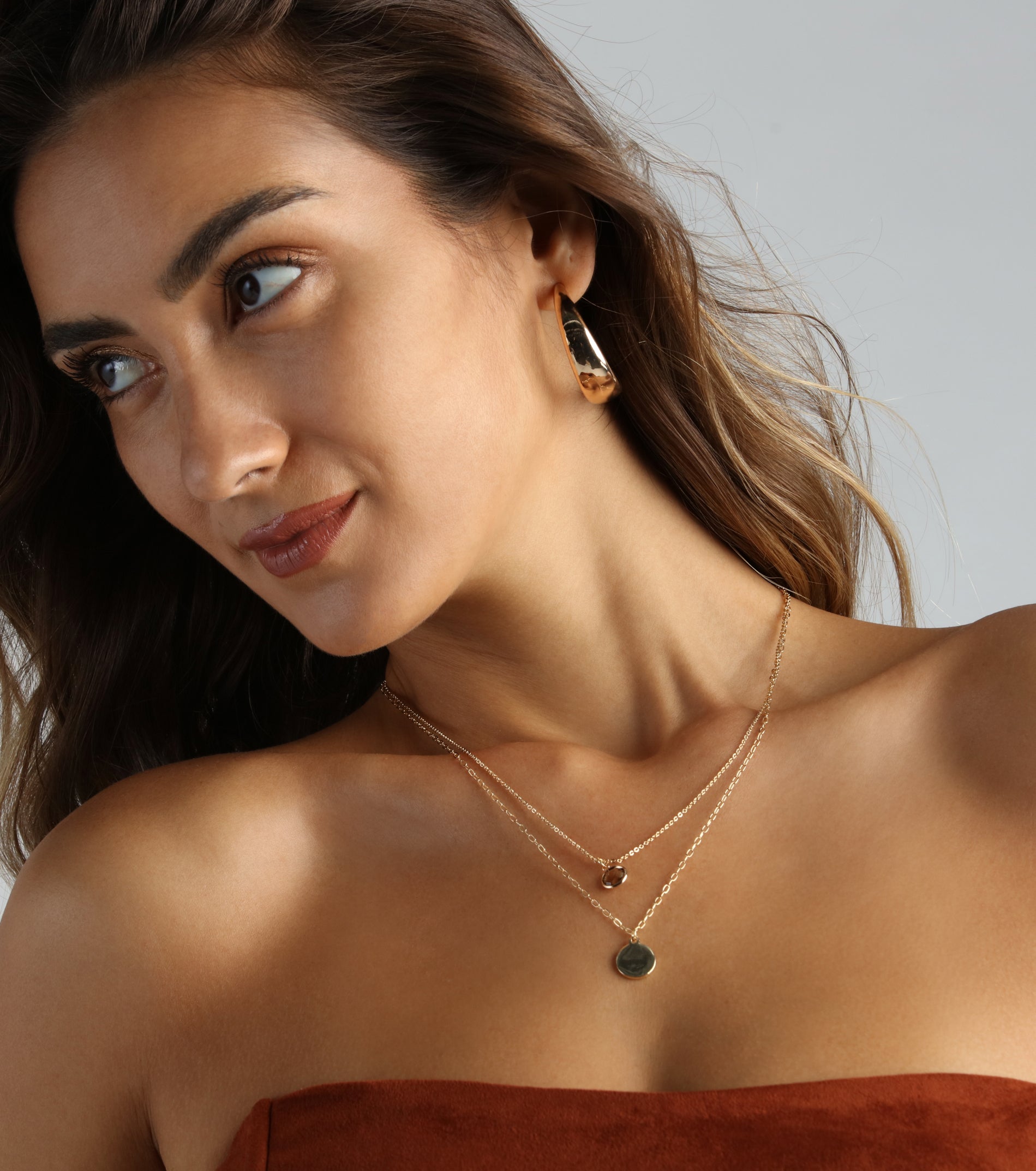 Premium Gemstone Charm Layered Necklace - Ultimate Dainty Glamour