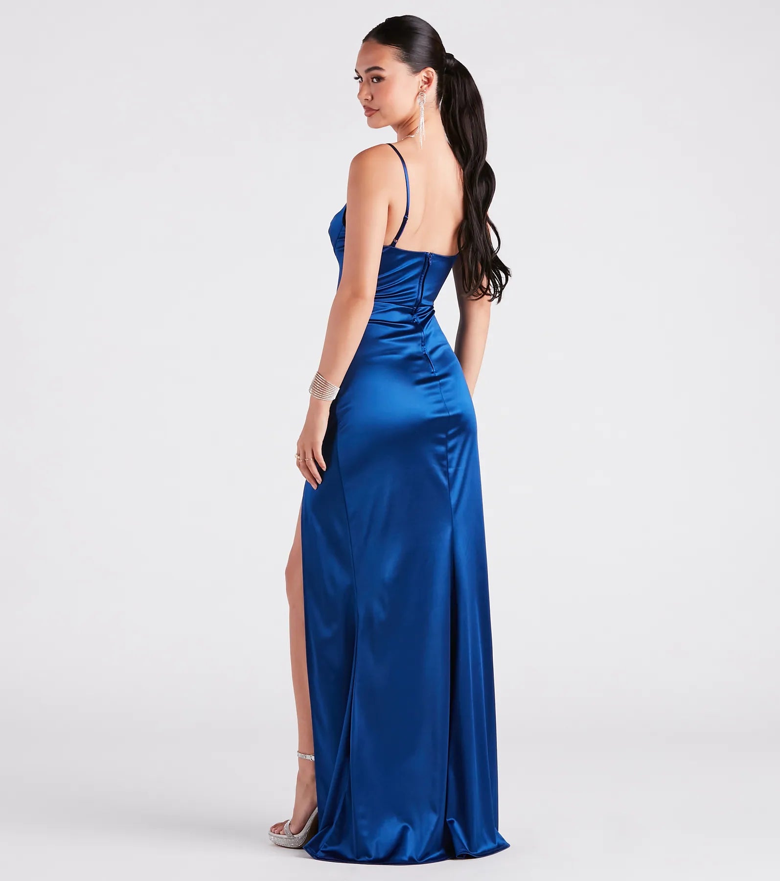 Premium Vickie Satin Mermaid Gown for Special Occasions