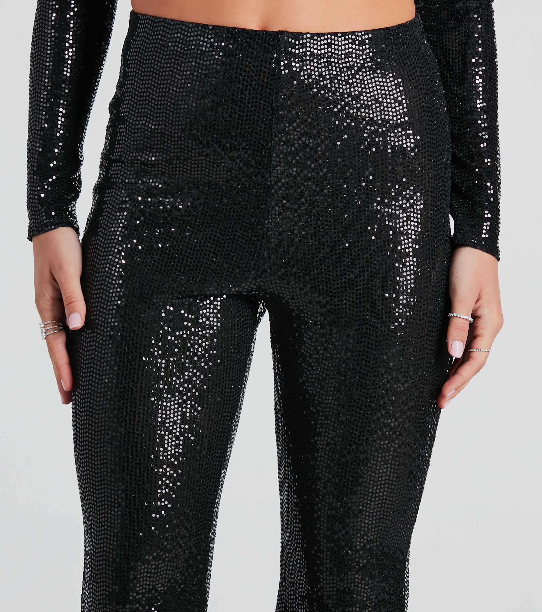 Ultimate Sparkle High-Rise Flare Pants