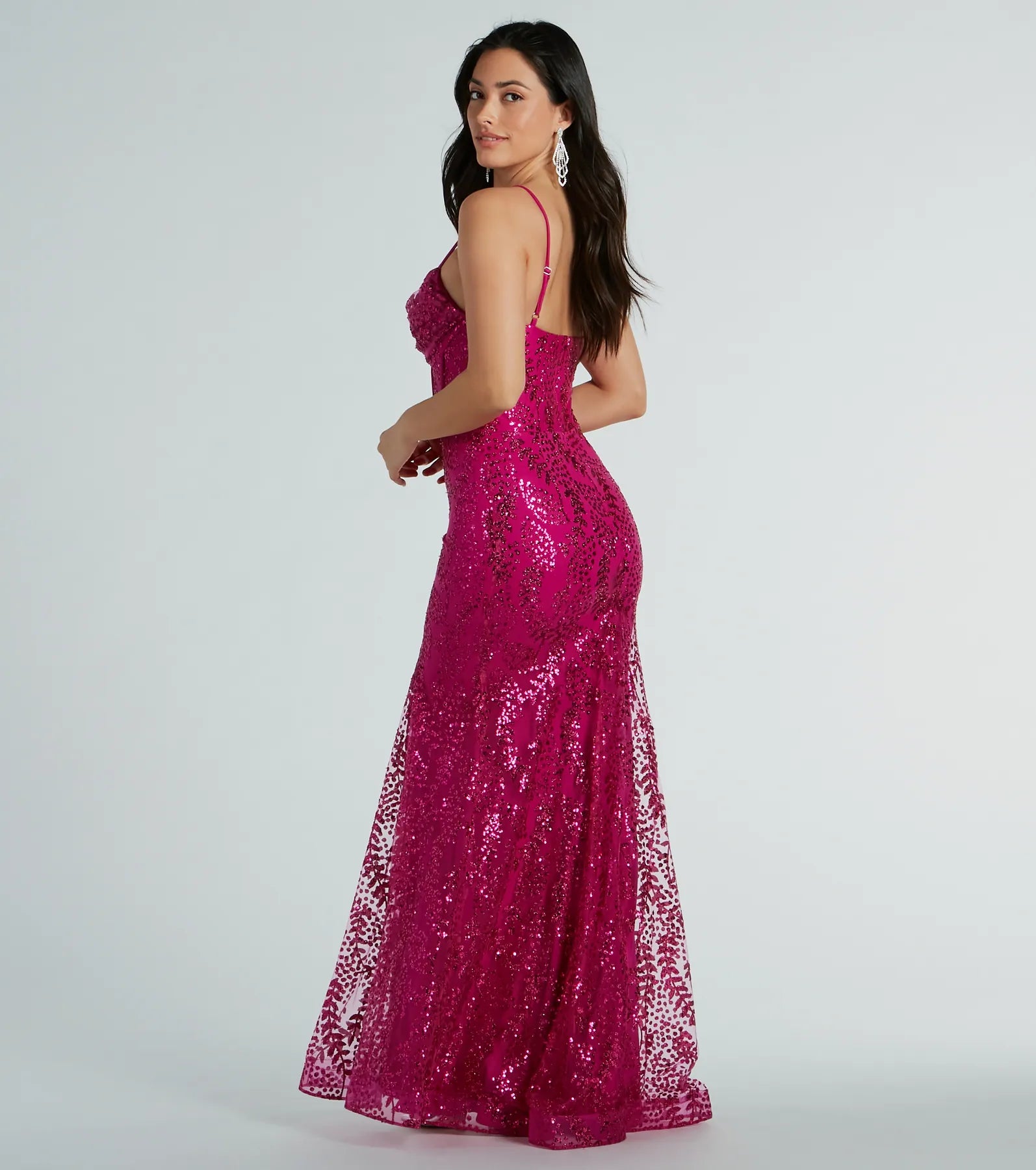 Anna Premium Glitter Sequin Mermaid Evening Gown