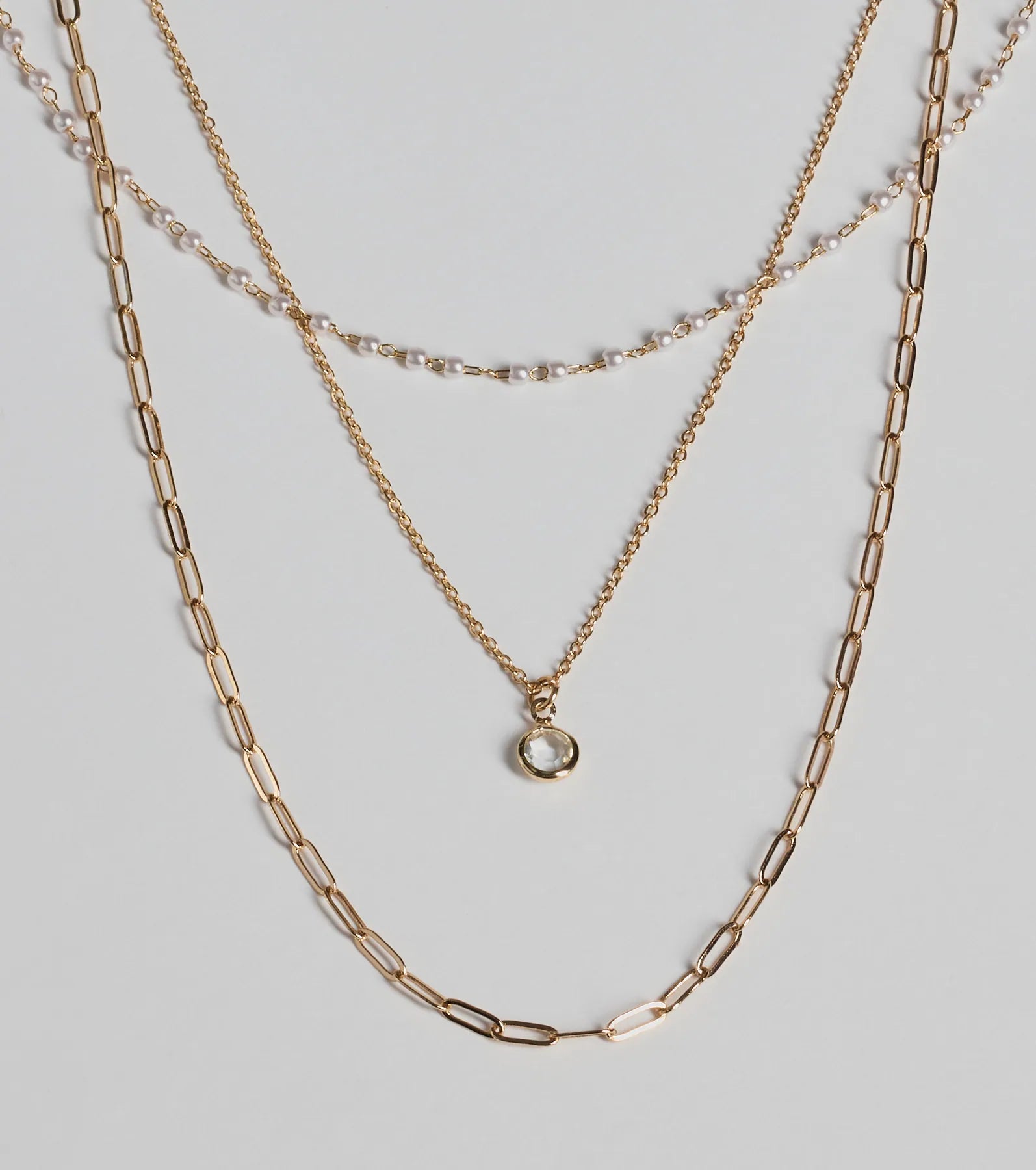 Ultimate Casual-Chic Layered Necklace Set with Pearl Accents