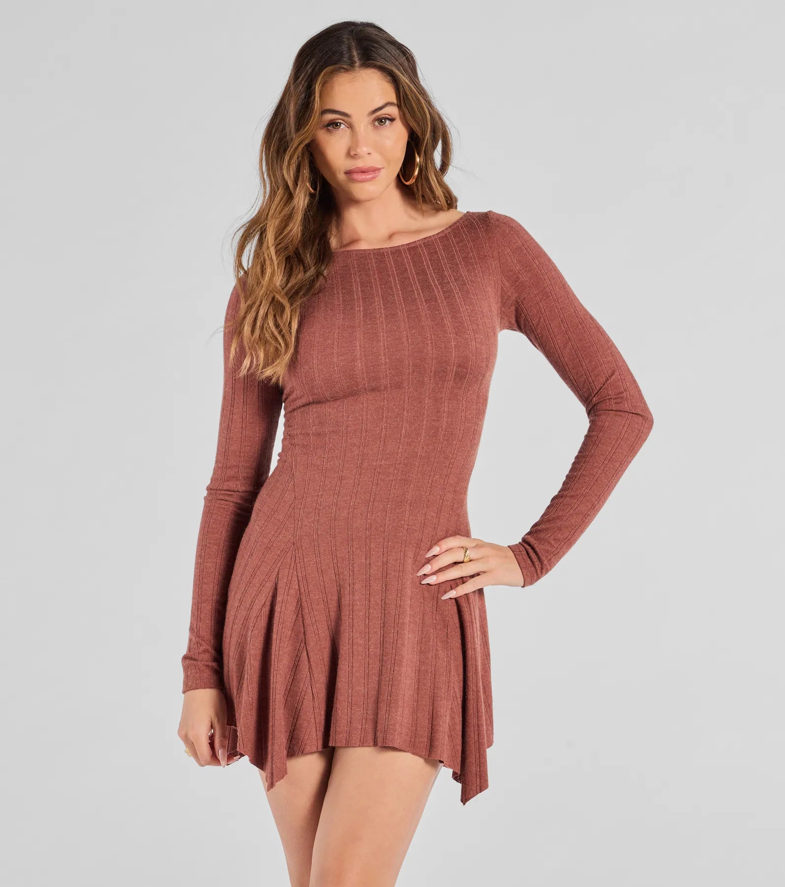 Ultimate Luxe Cashmere Knit Dress - Hanky Hem Design