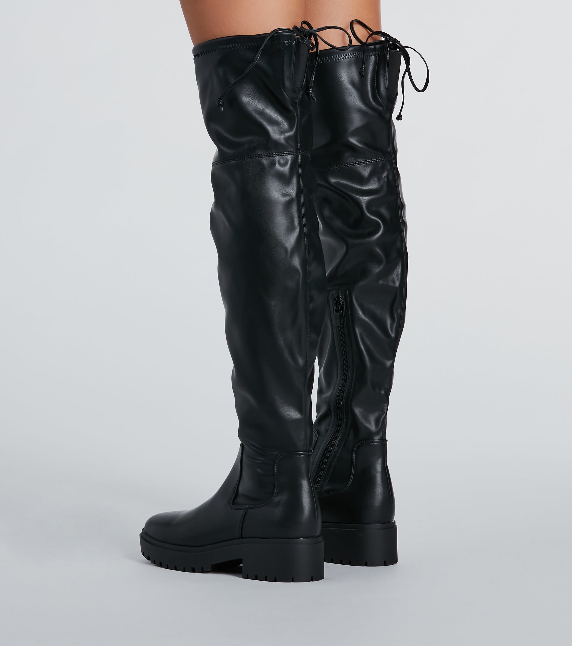 Ultimate Thigh-High Lug Boots - Elevate Your Style