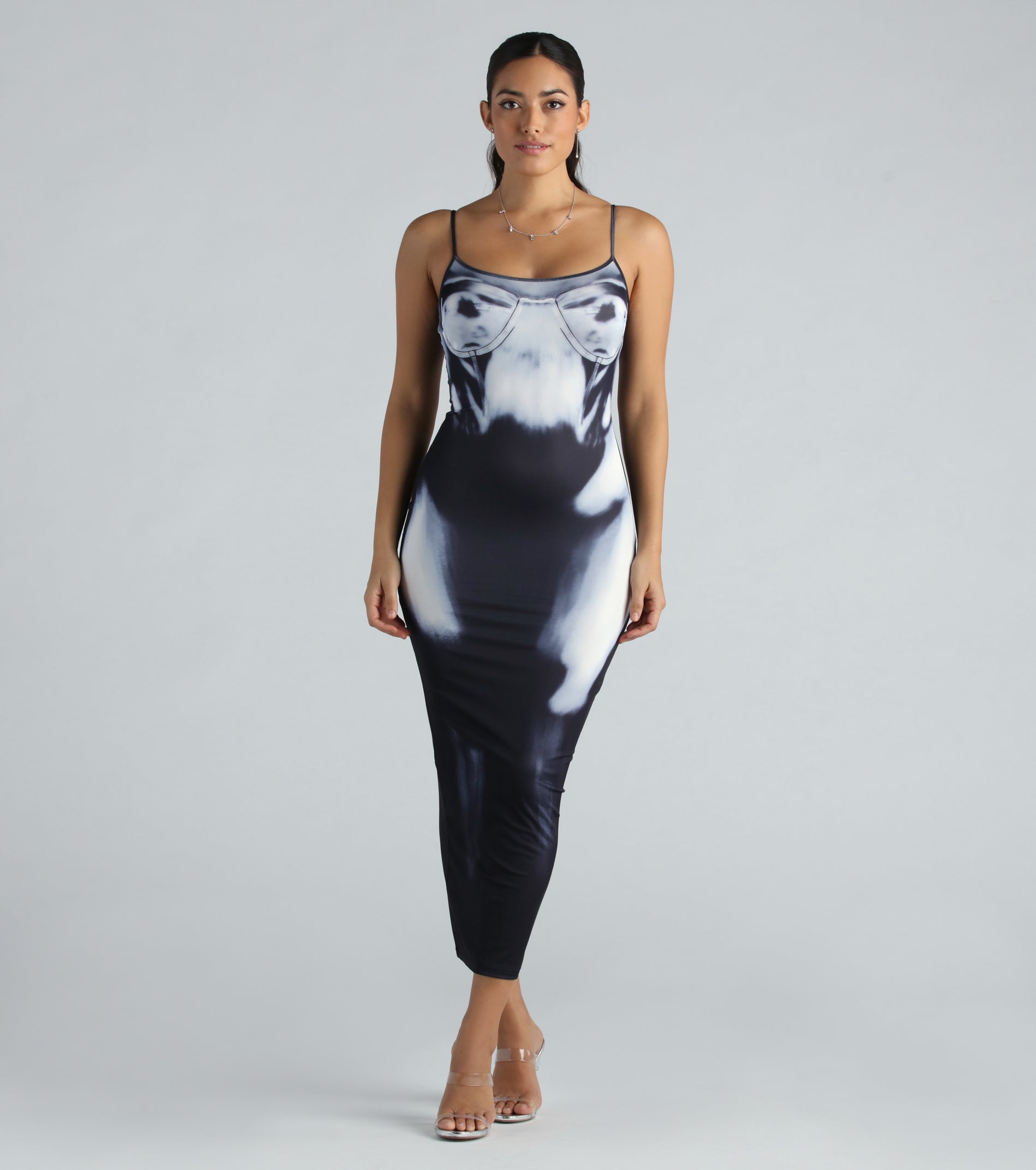 Ultimate X-Ray Graphic Maxi Dress - See Through Me