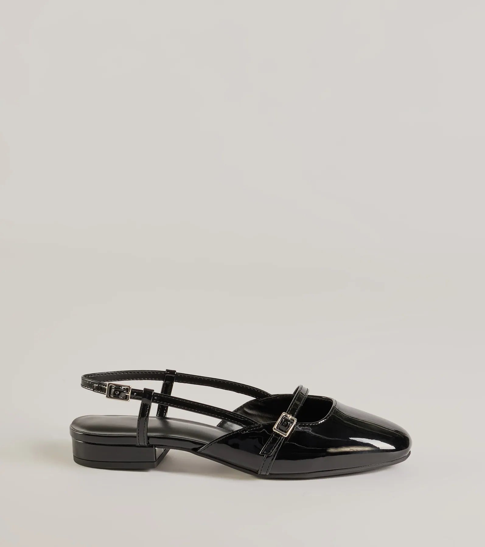 Ultimate Faux Patent Leather Mary Jane Flats - Classic Style with Modern Edge