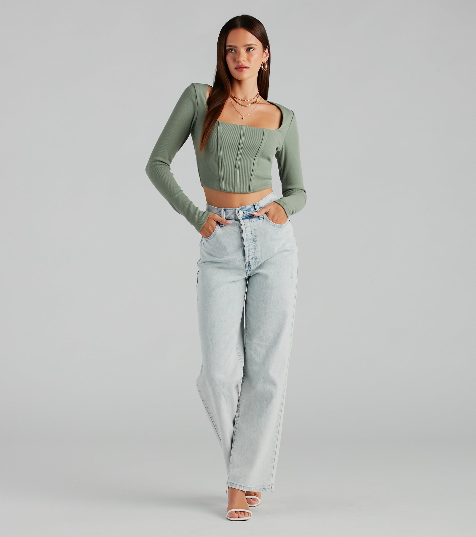 Ultimate Rib Knit Corset Crop Top - Elevate Your Style