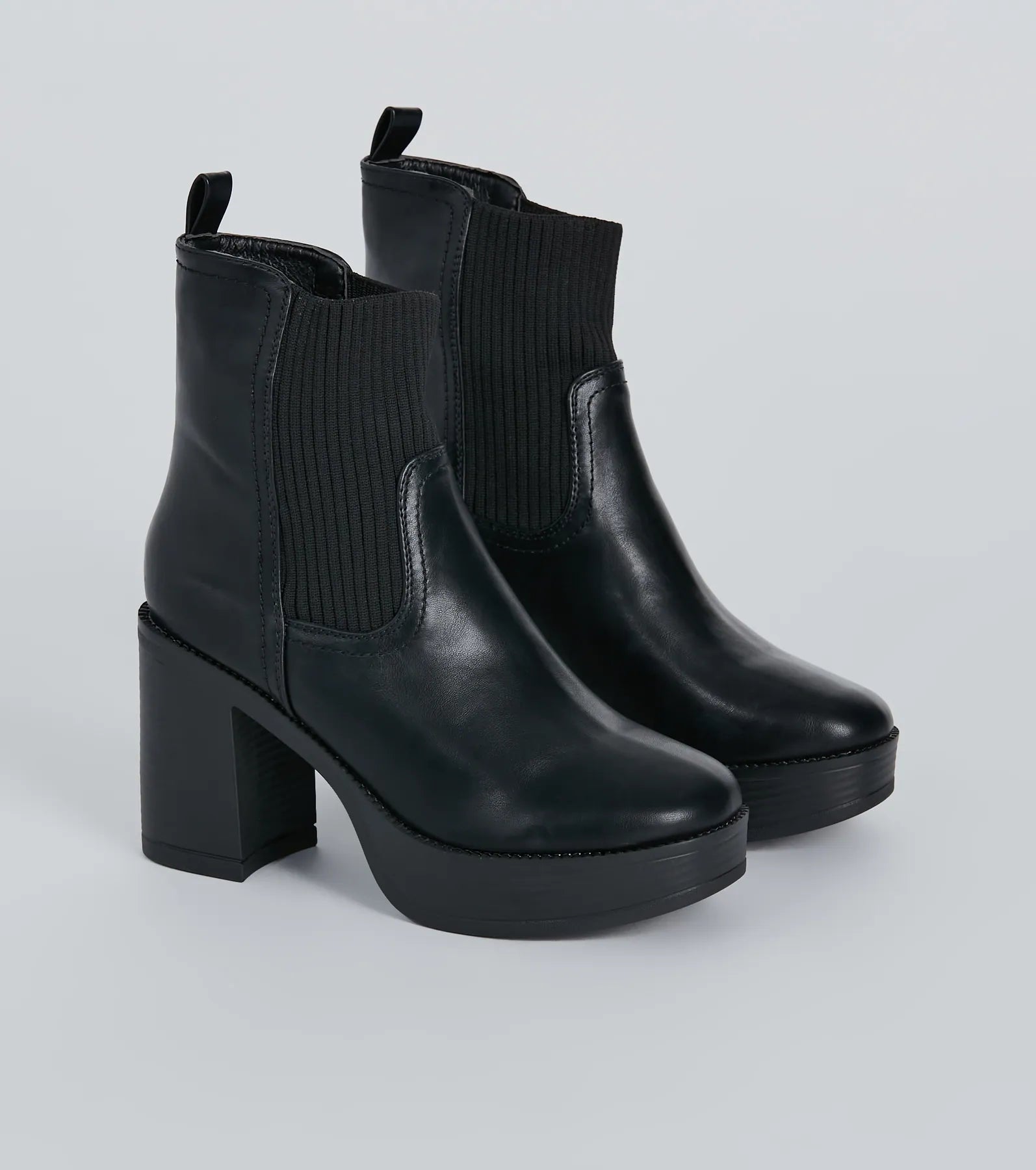 Ultimate Street Style Faux Leather Platform Booties