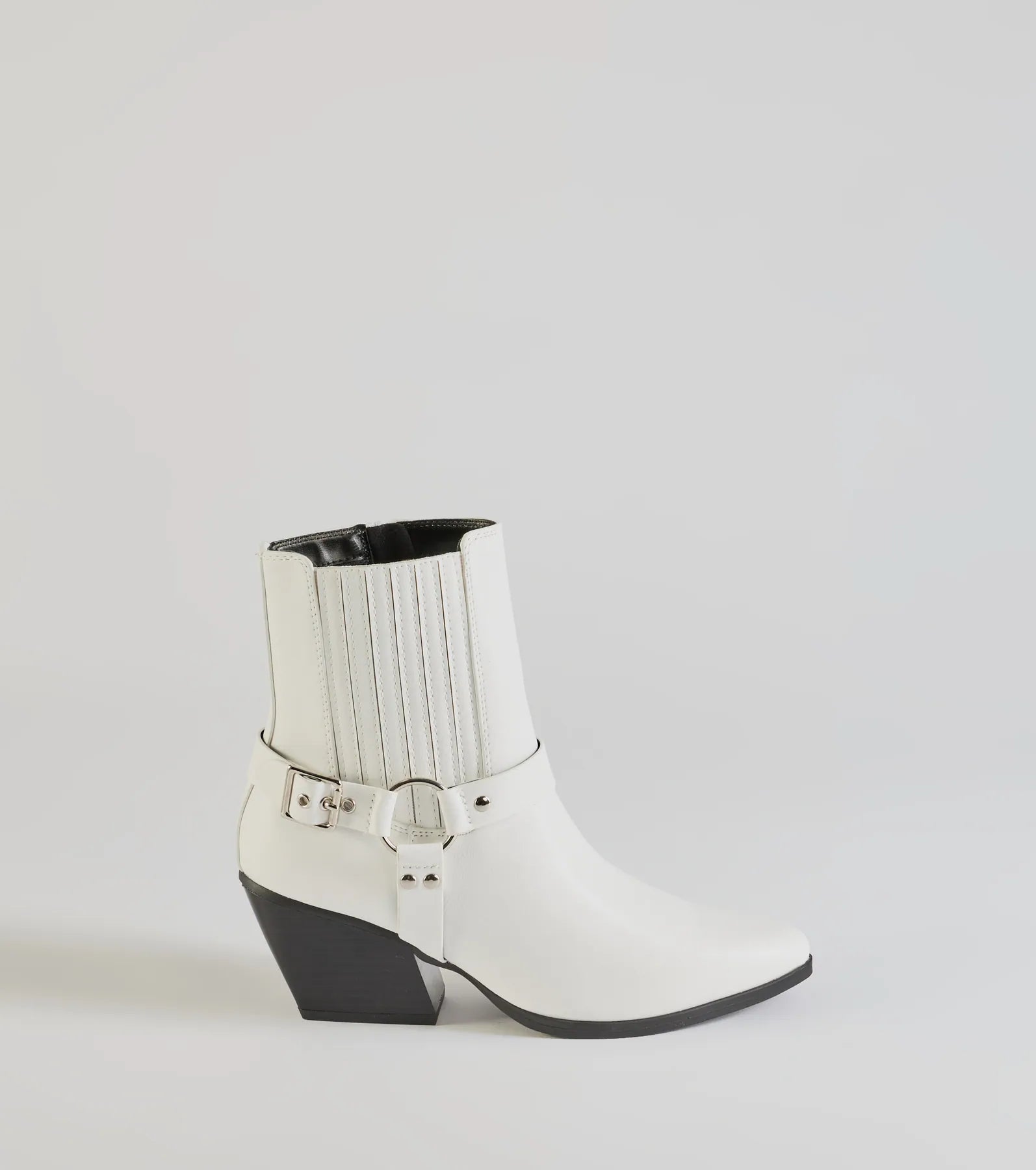 Premium Strut Moto Western Ankle Booties - Ultimate Style Upgrade