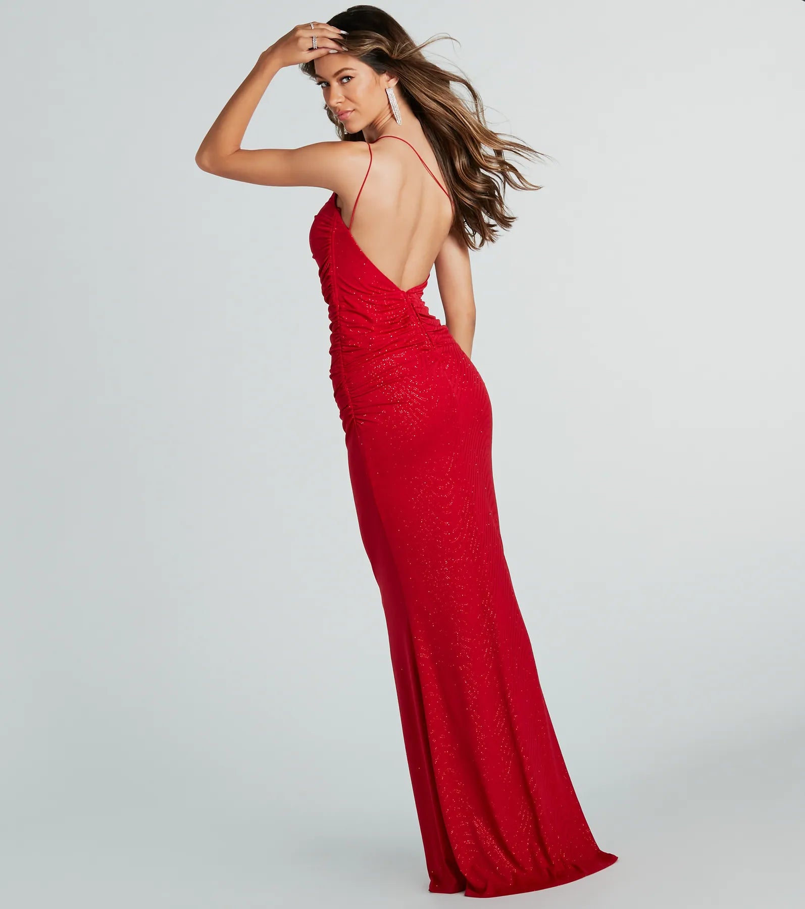 Premium Aileen Glitter Mermaid Gown - Ultimate Red Carpet Style