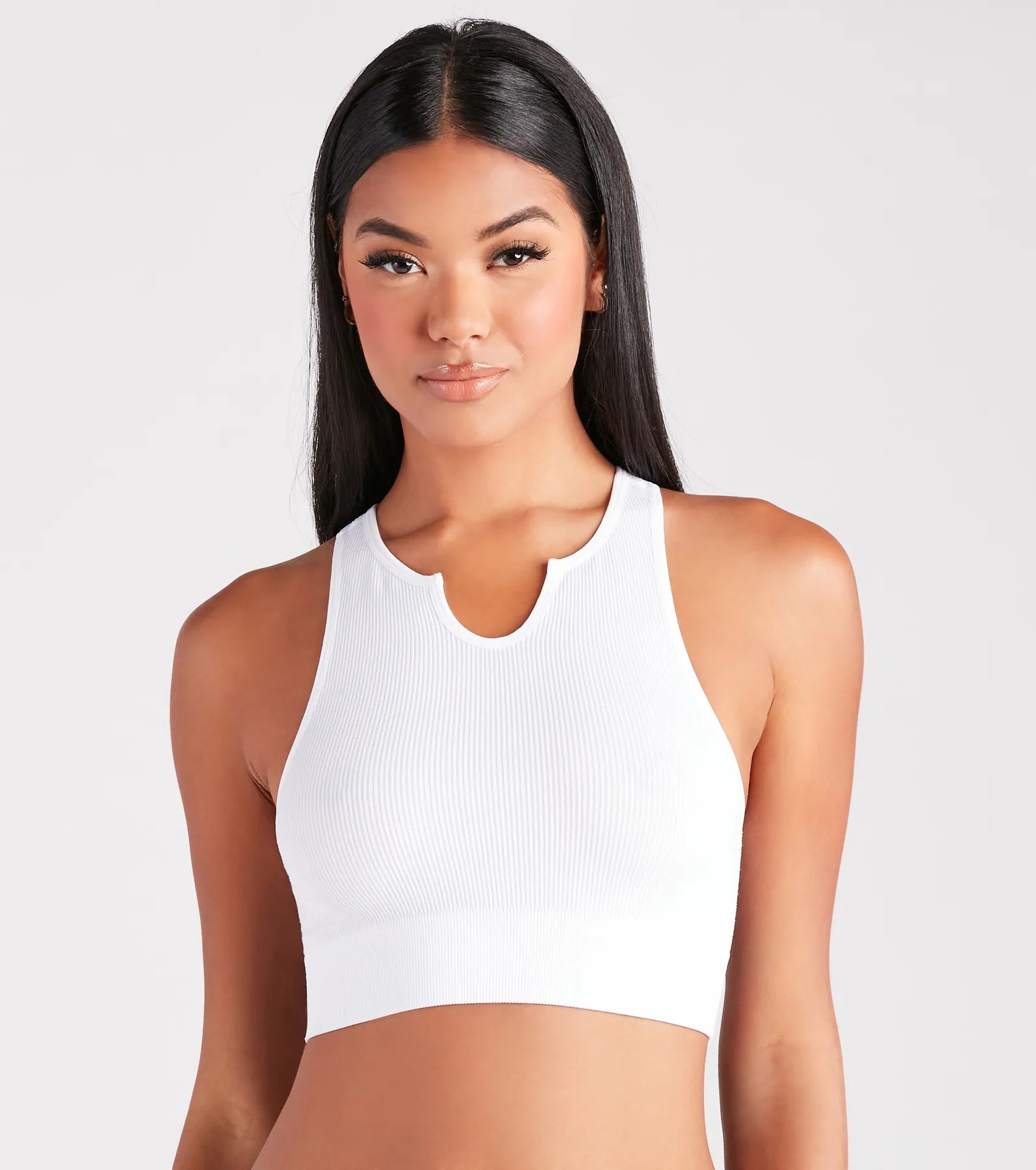 Ultimate Seamless Ribbed Knit Bra Top