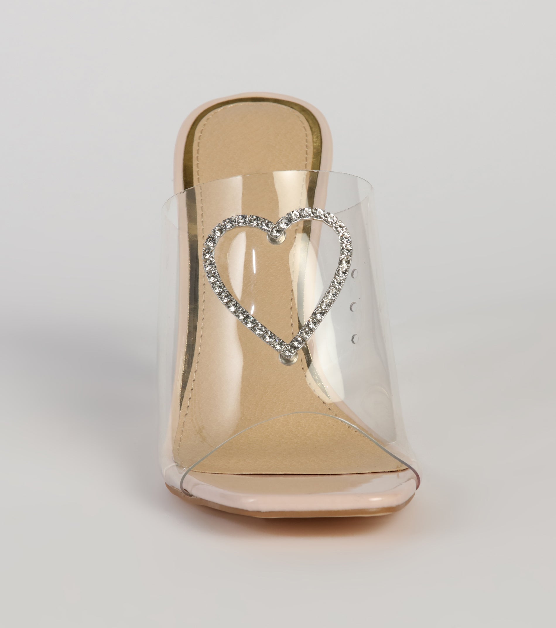 Premium Pure Heart Rhinestone Mules - Ultimate Style Statement