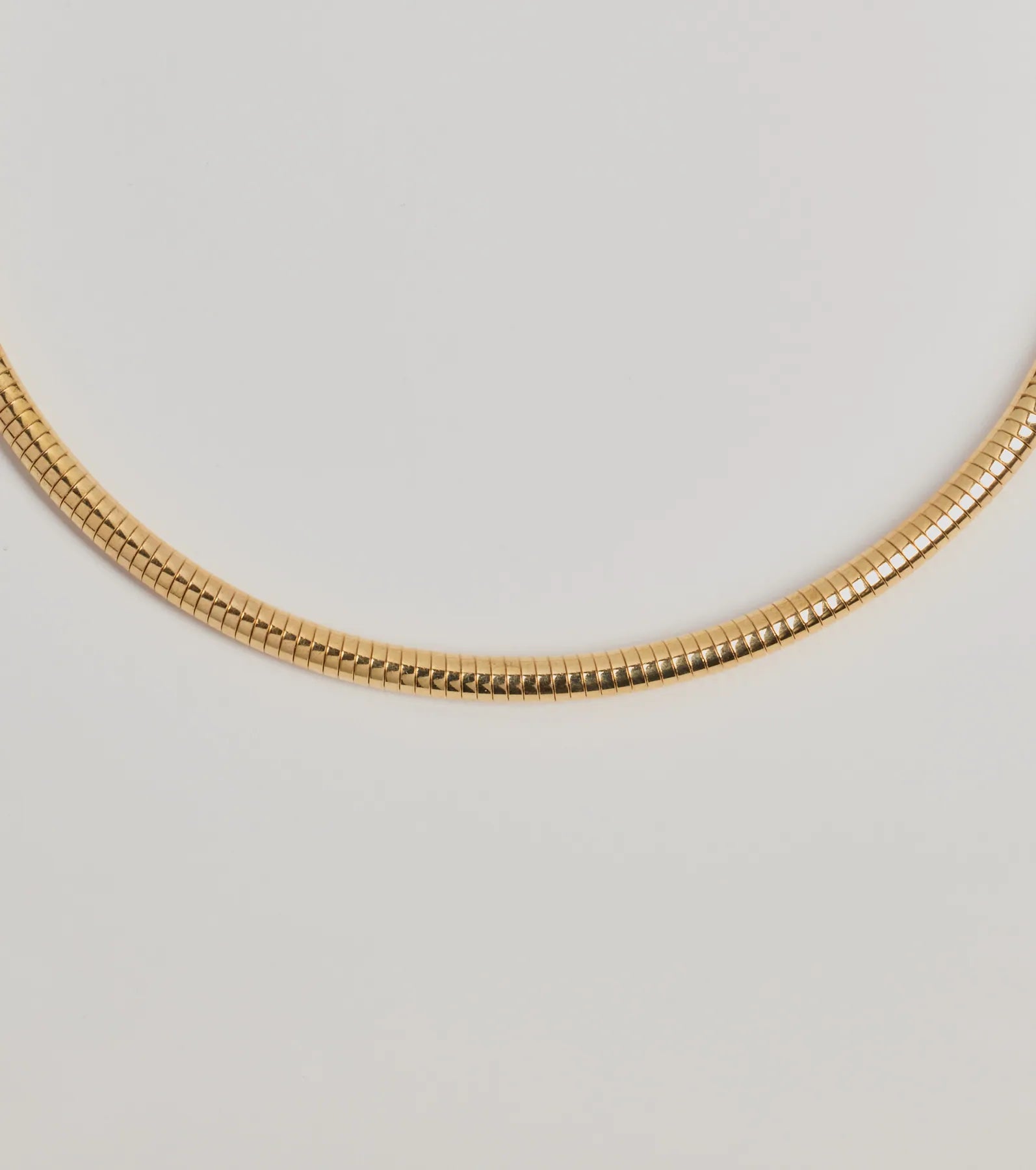 Ultimate Elegance Coiled Metal Choker Necklace - Sleek & Stylish