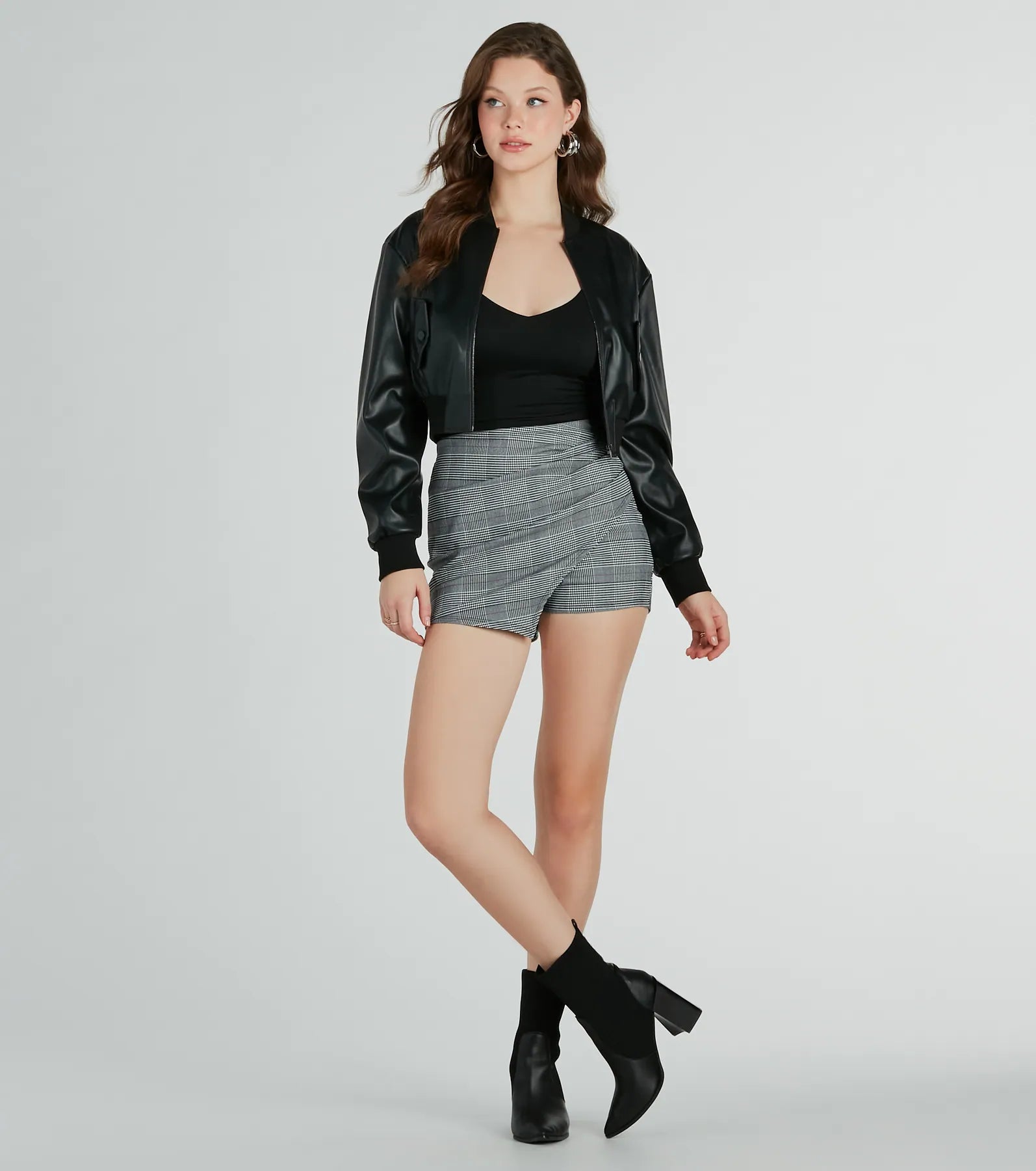 Premium Plaid Wrap Skort - Ultimate Chic Style