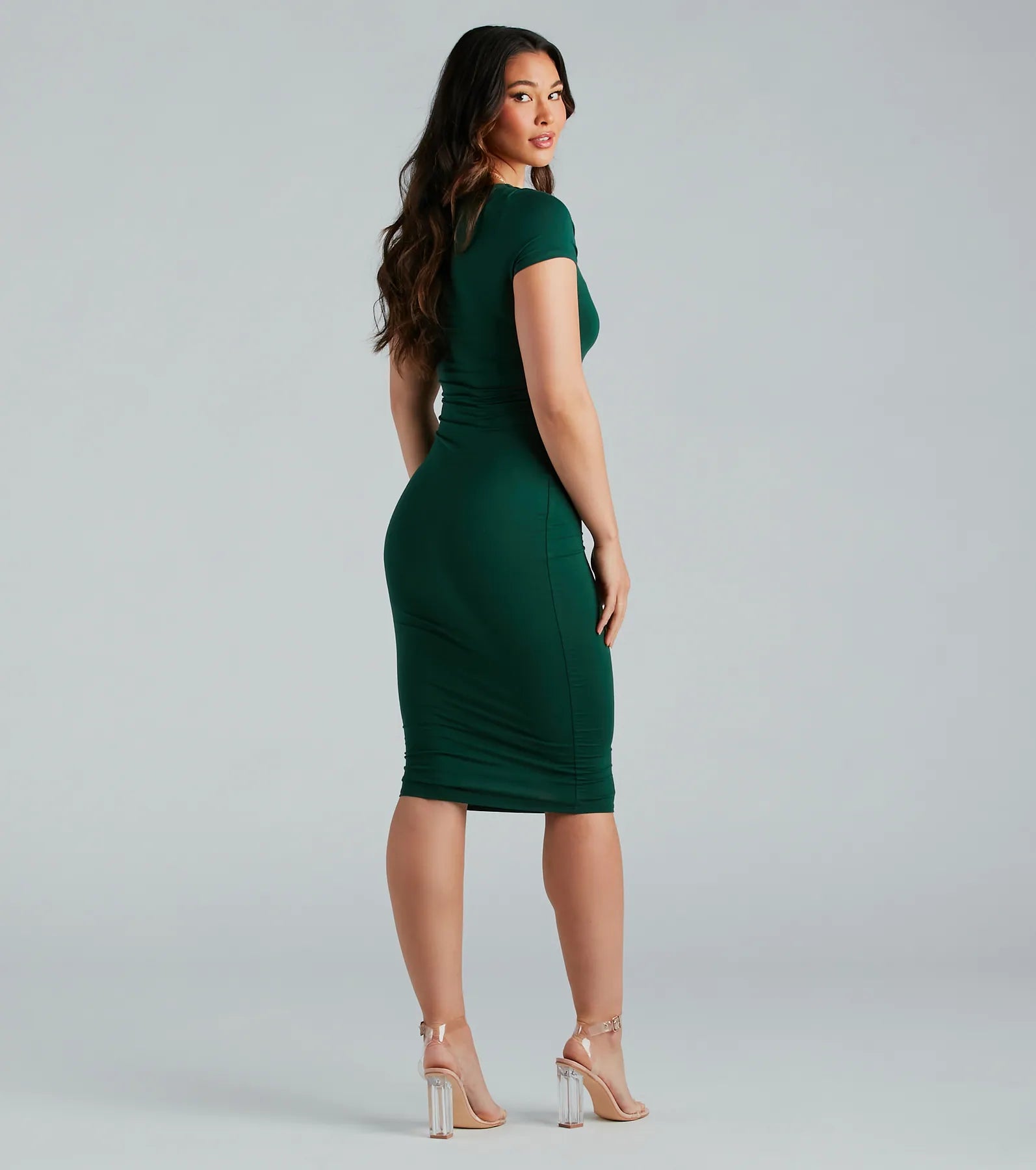 Ultimate On-Trend V-Neck Midi Dress for Effortless Style