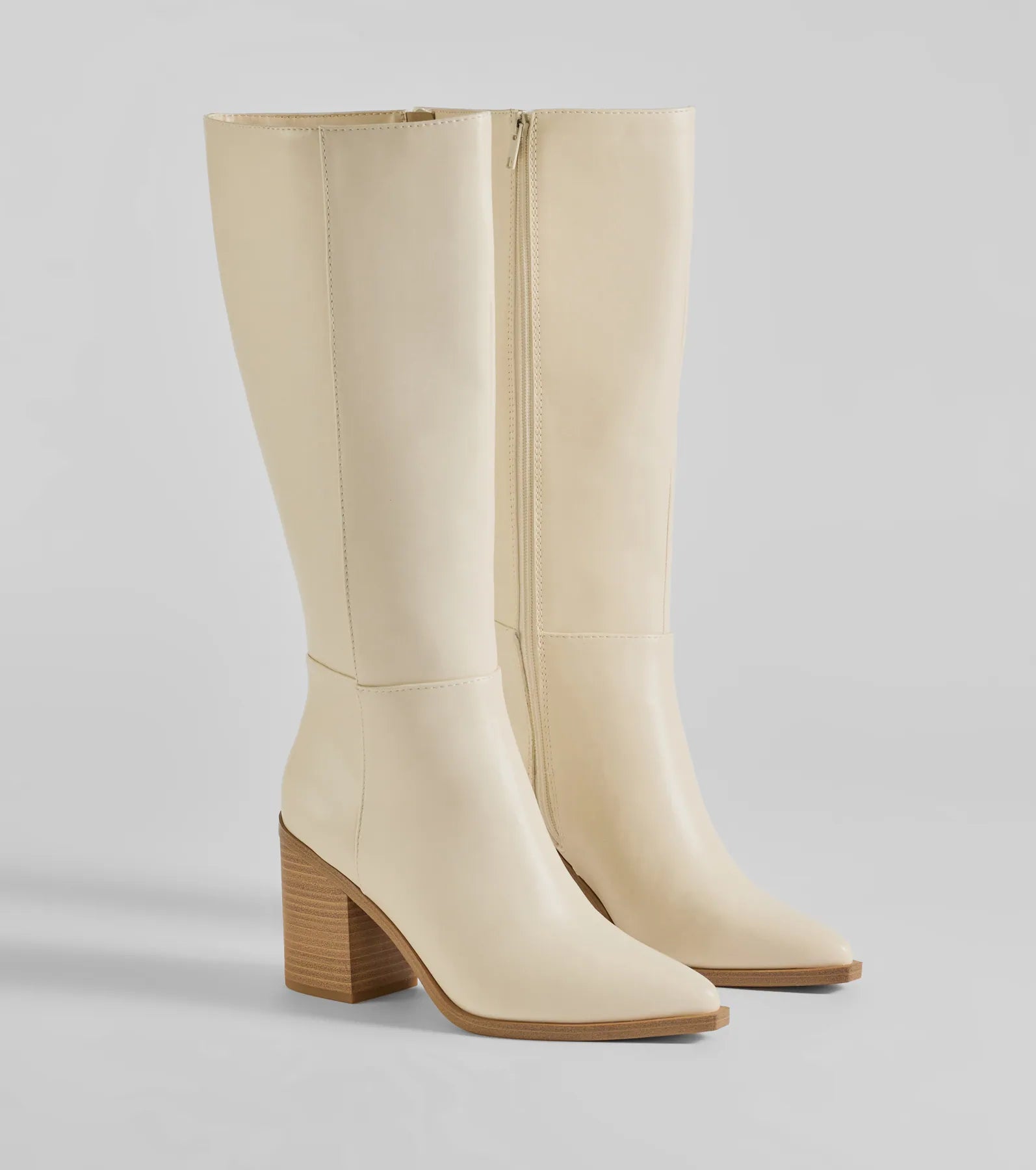 Ultimate Chic Faux Leather Under-The-Knee Boots