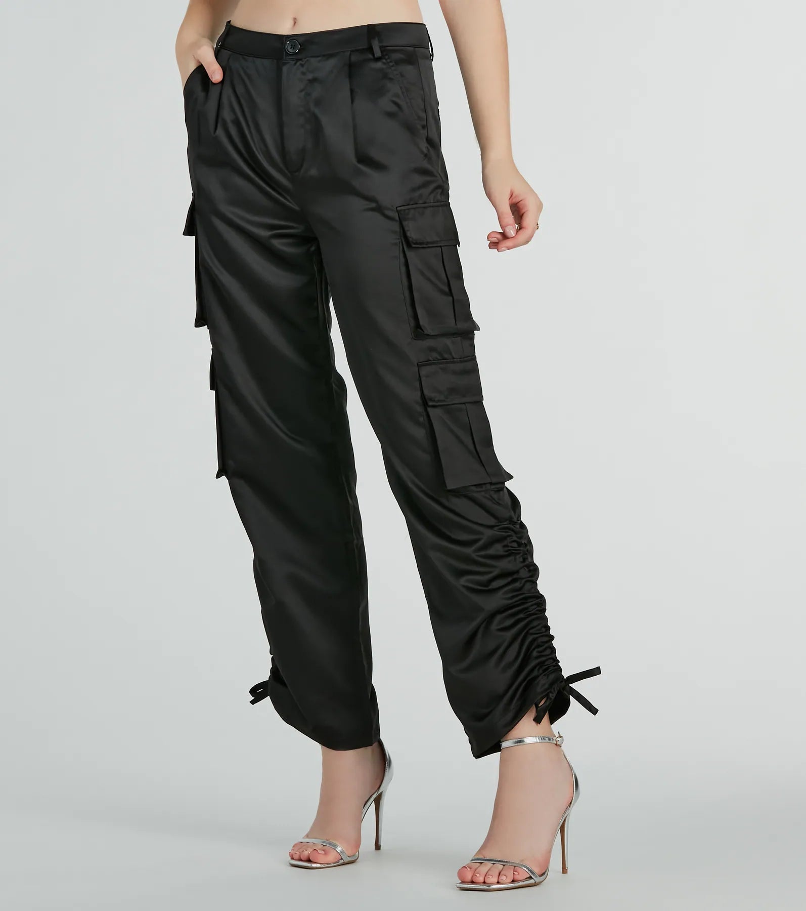 Ultimate Satin Cargo Pants - Trendy & Chic