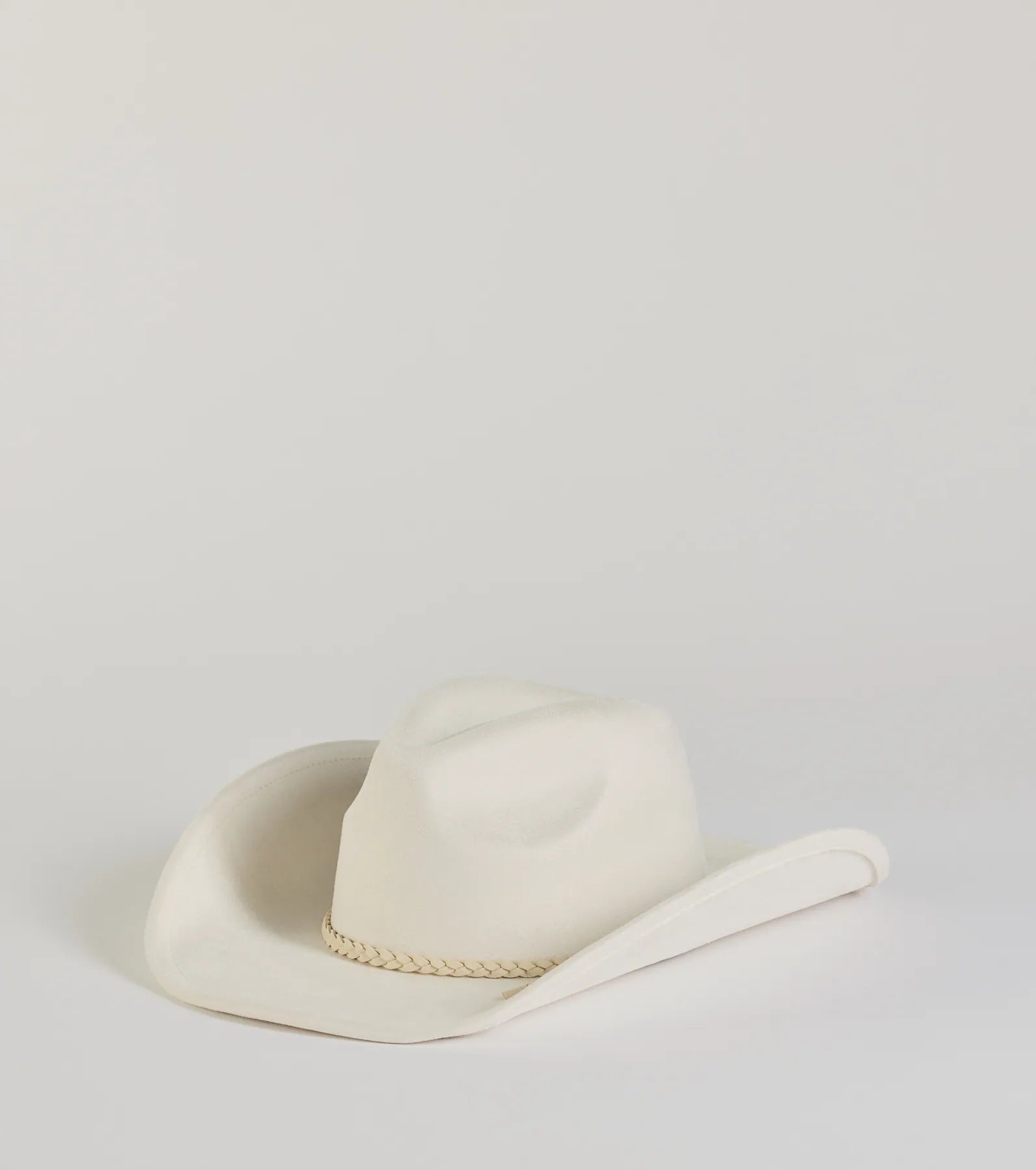Premium Wild West Braid Faux Suede Cowboy Hat