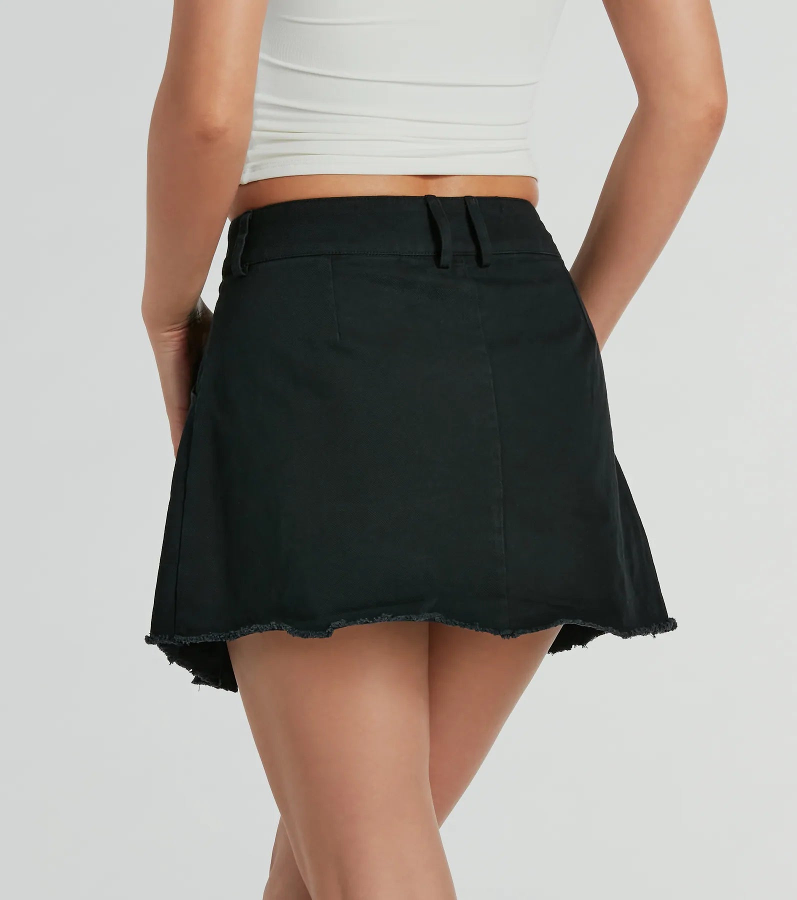 Premium Mid-Rise Pleated Denim Skort – Ultimate Style Upgrade