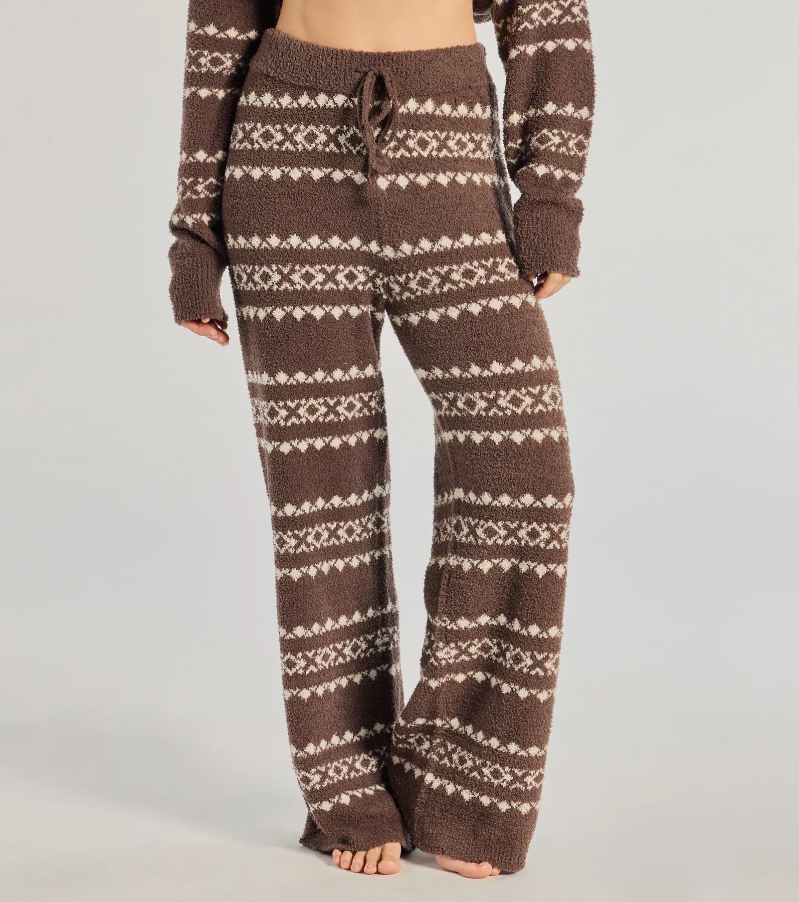 Ultimate Cozy Wonderland Fair Isle Chenille Knit Pajama Joggers