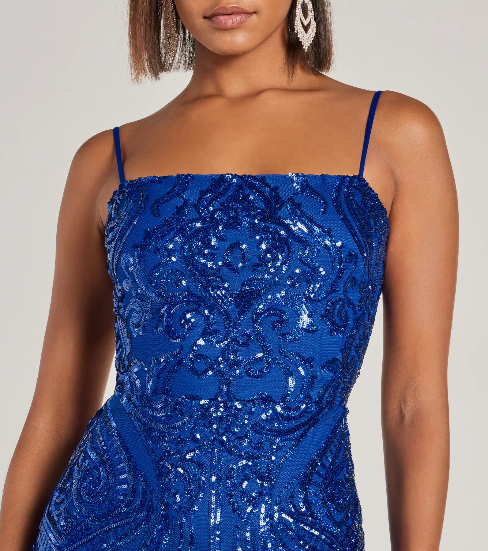 Ultimate Aitana Lace-Up Sequin Bodycon Dress