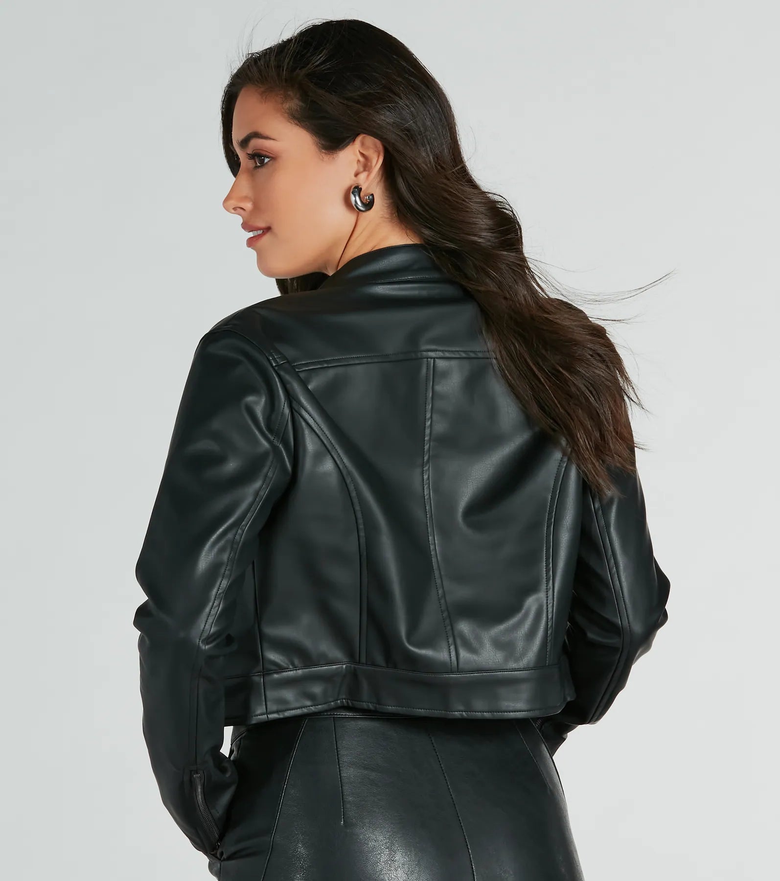 Premium Faux Leather Biker Jacket - Ultimate Style Upgrade