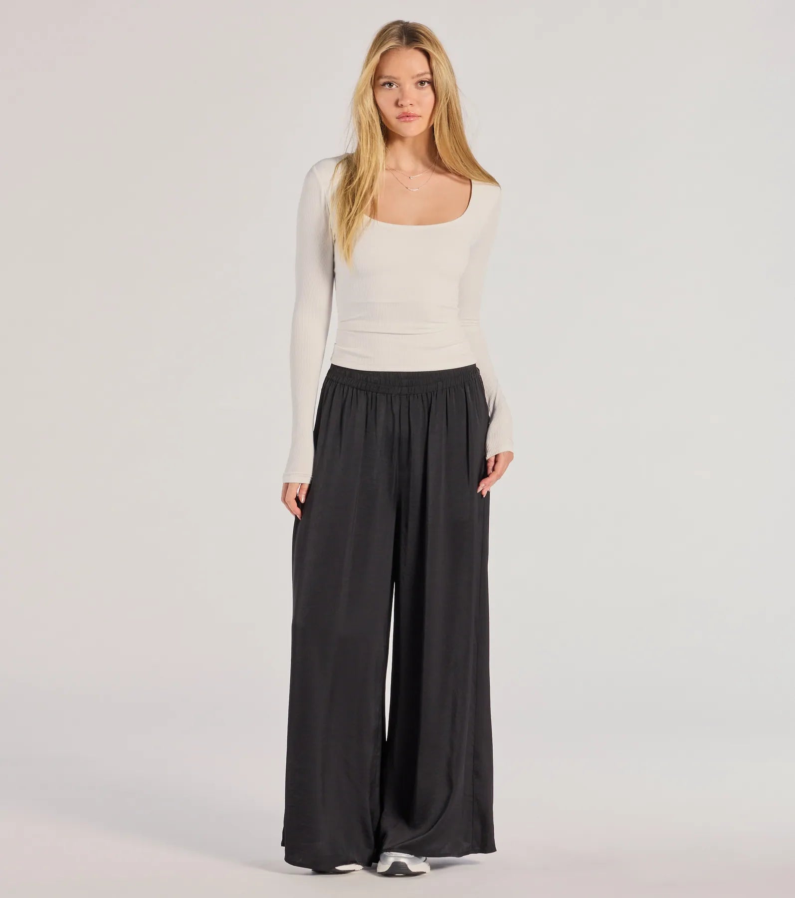 Ultimate Luxe Wide-Leg Palazzo Pants - Premium Comfort & Style