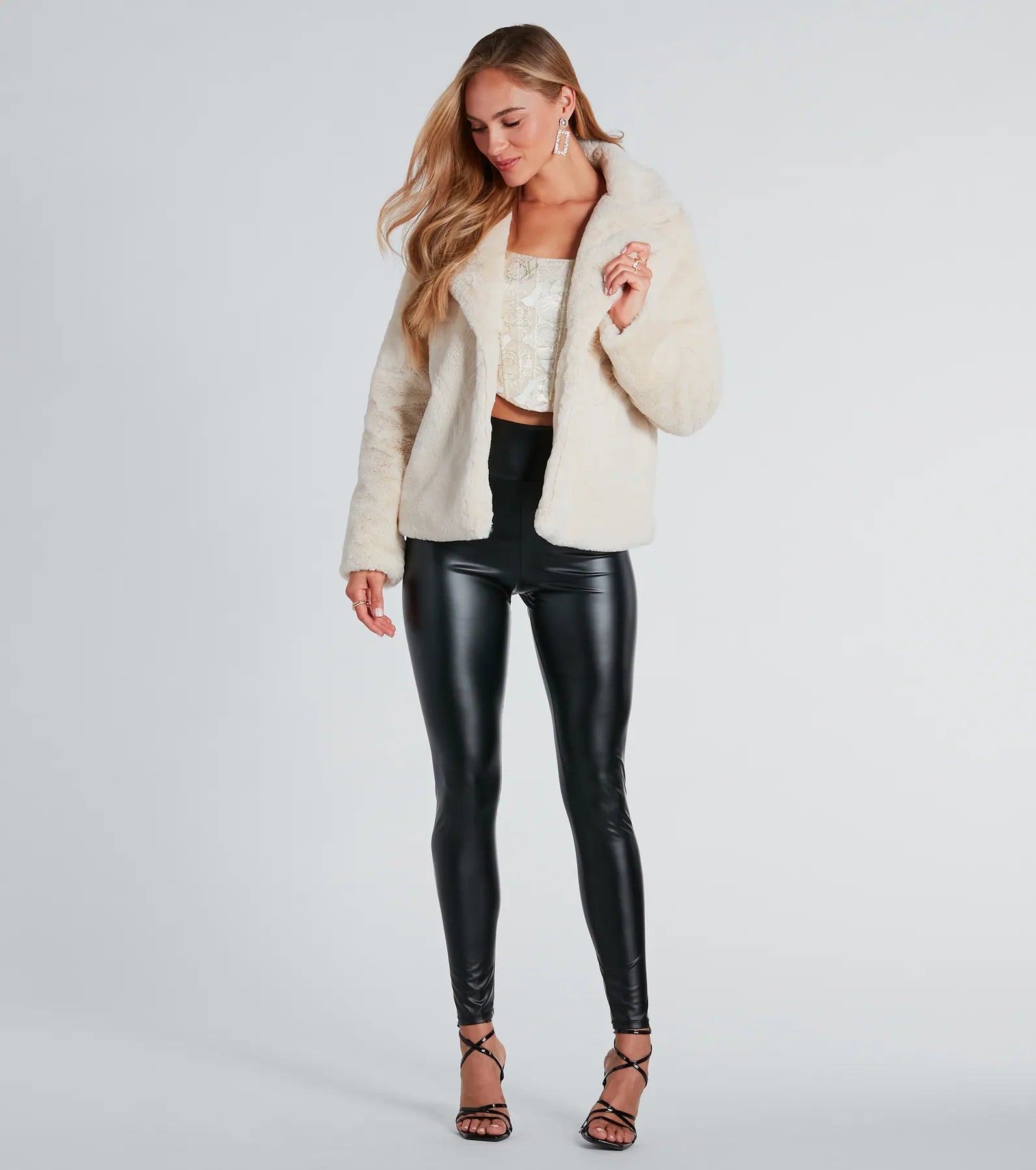 Ultimate Luxe Faux Fur Collared Jacket - Premium Winter Style