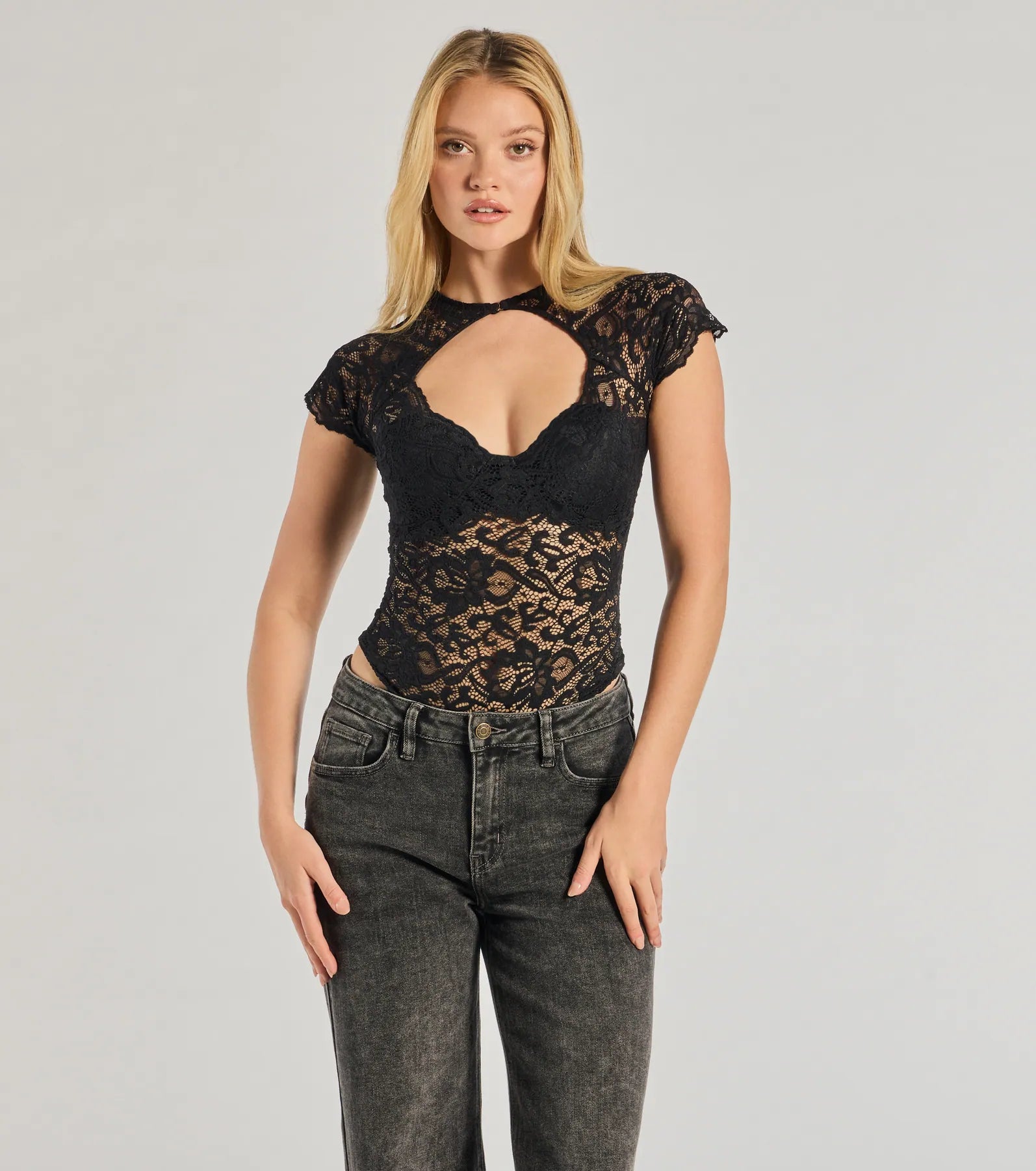 Ultimate Sultry Glam Lace Bodysuit