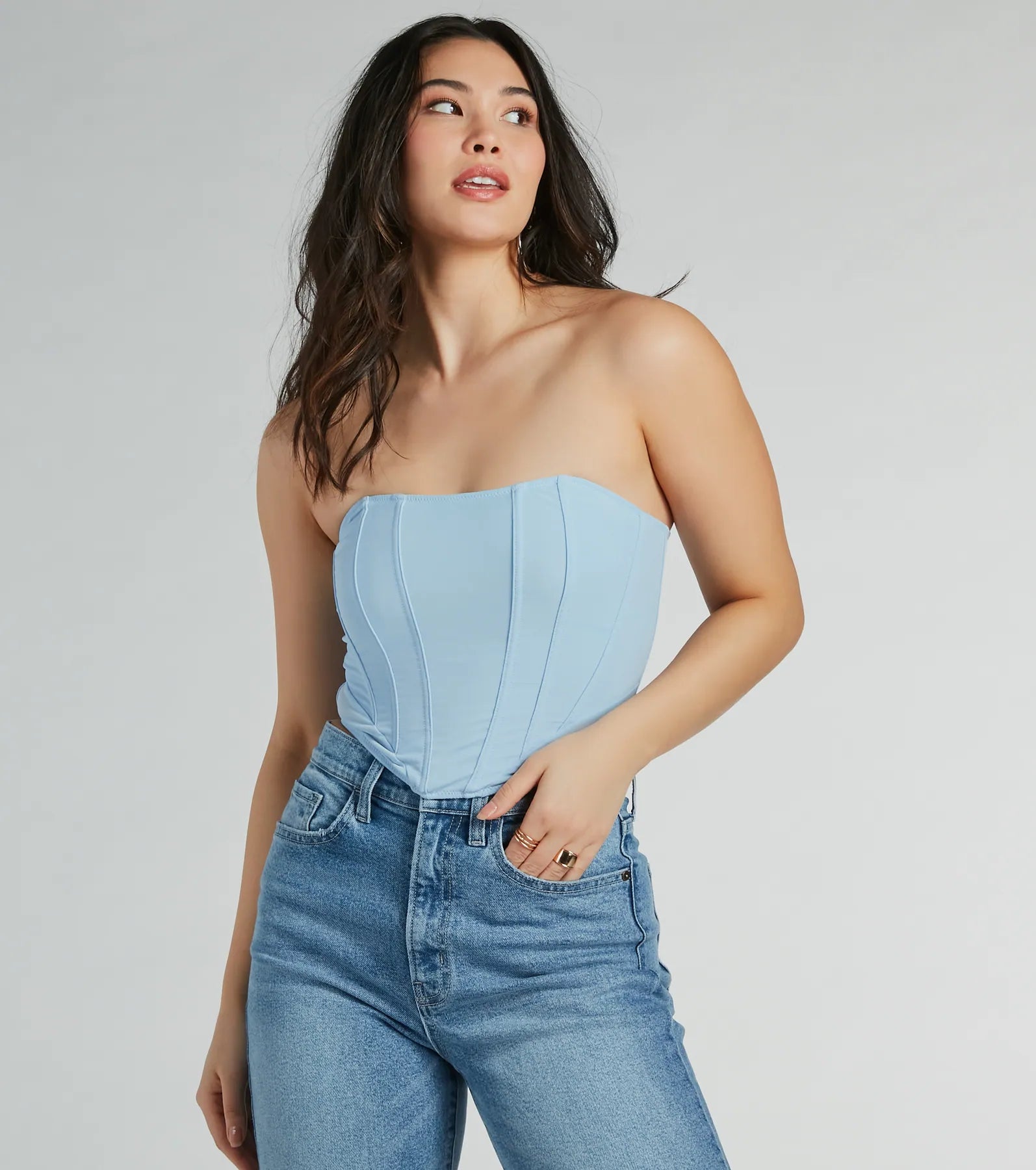 Ultimate Night-Out Cropped Corset Top