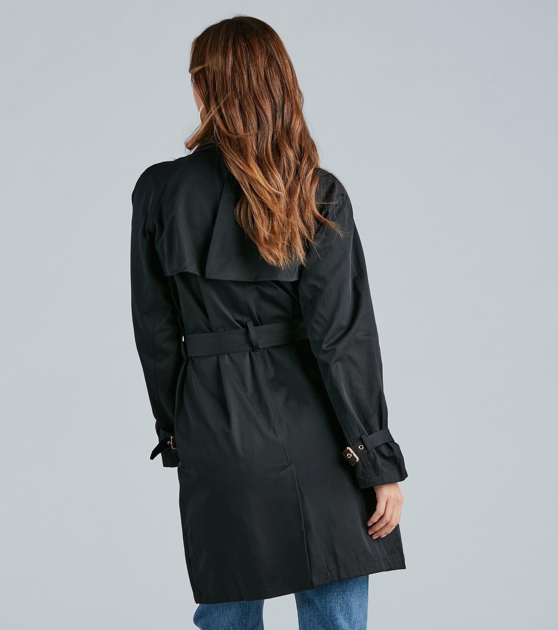 Ultimate Elegance Double-Breasted Trench Coat